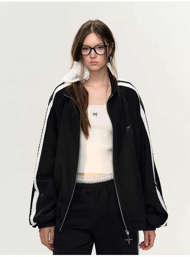 Lafreedom SALE Star Lace Hoodie Set(black)