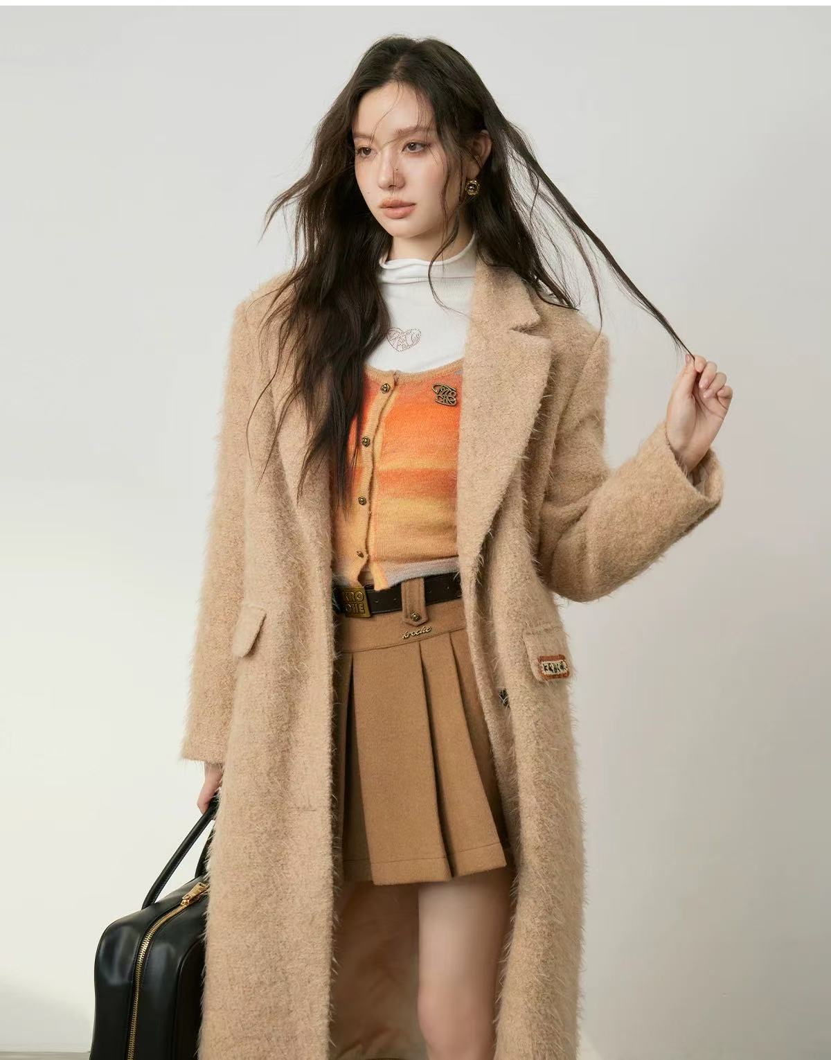 Kroche Sale Gradient Knitted Bottom Top (2color)