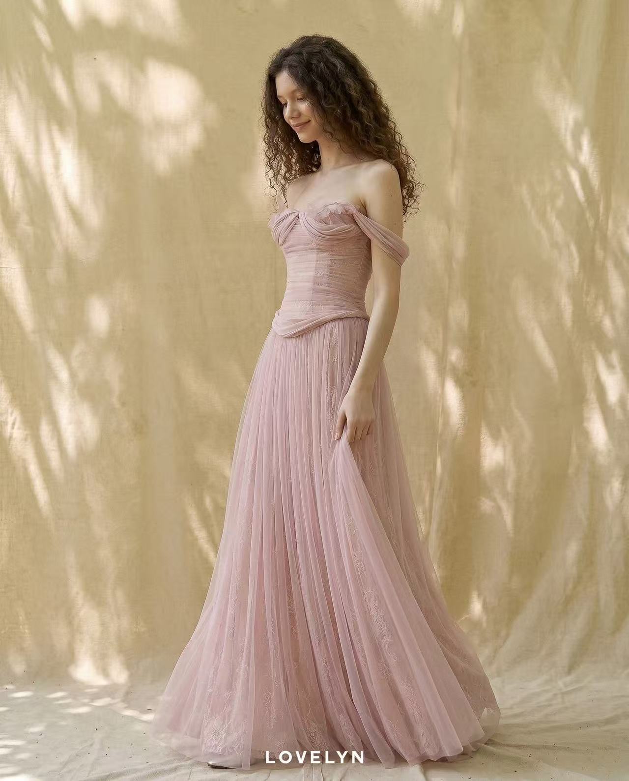Lovelyn Rosalie Draped Gown