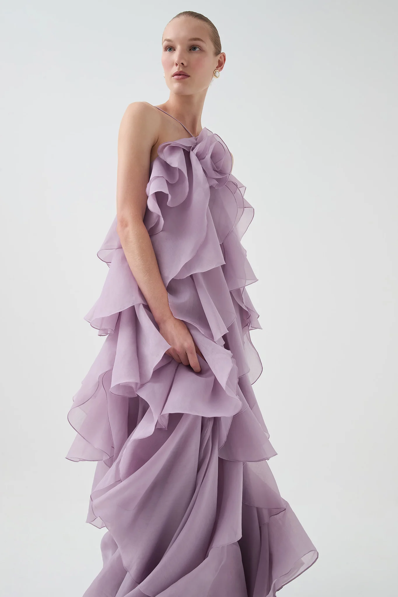 Aje Pandorea Layered Maxi Dress(Lilac)