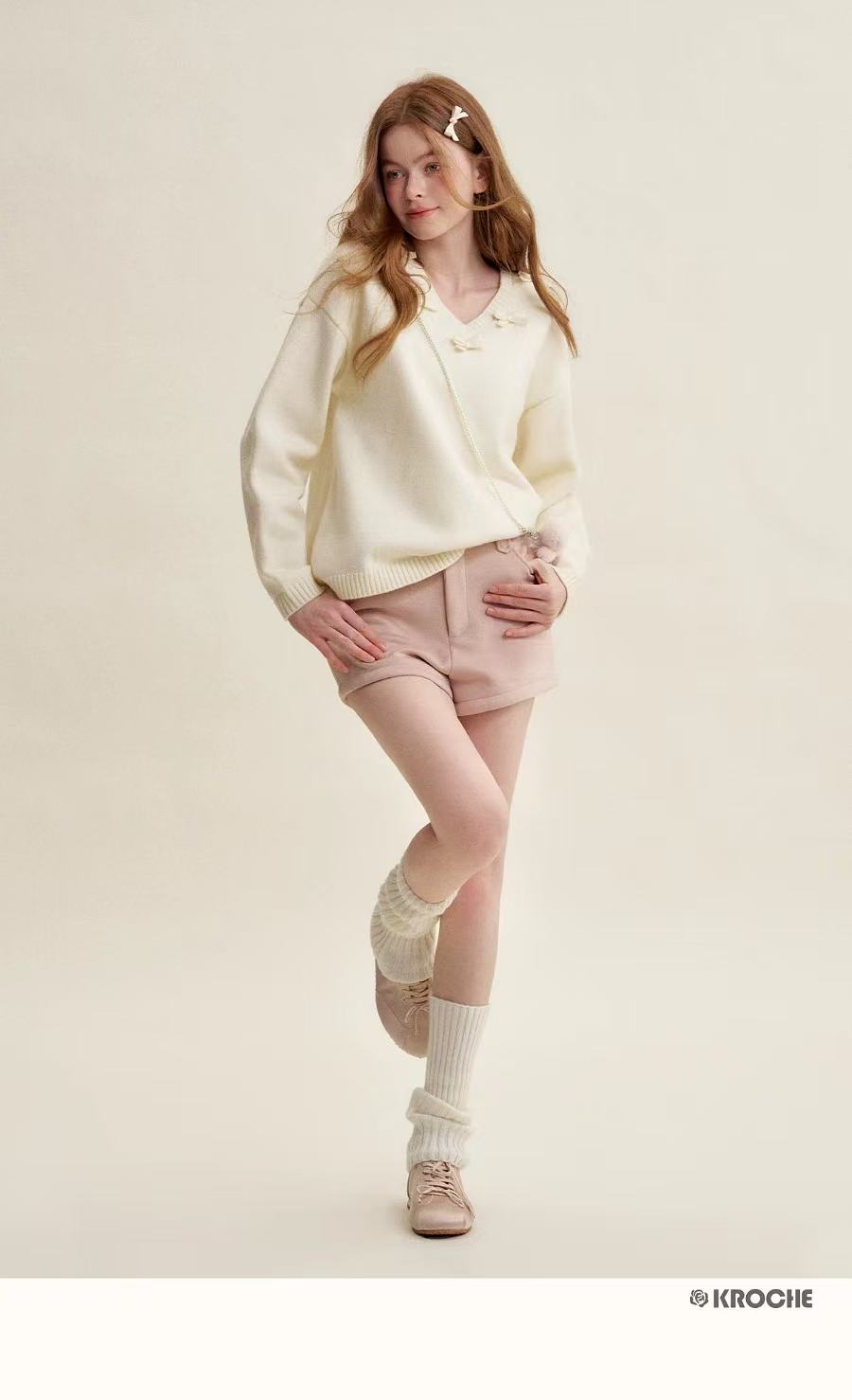 Kroche Suede high waisted shorts