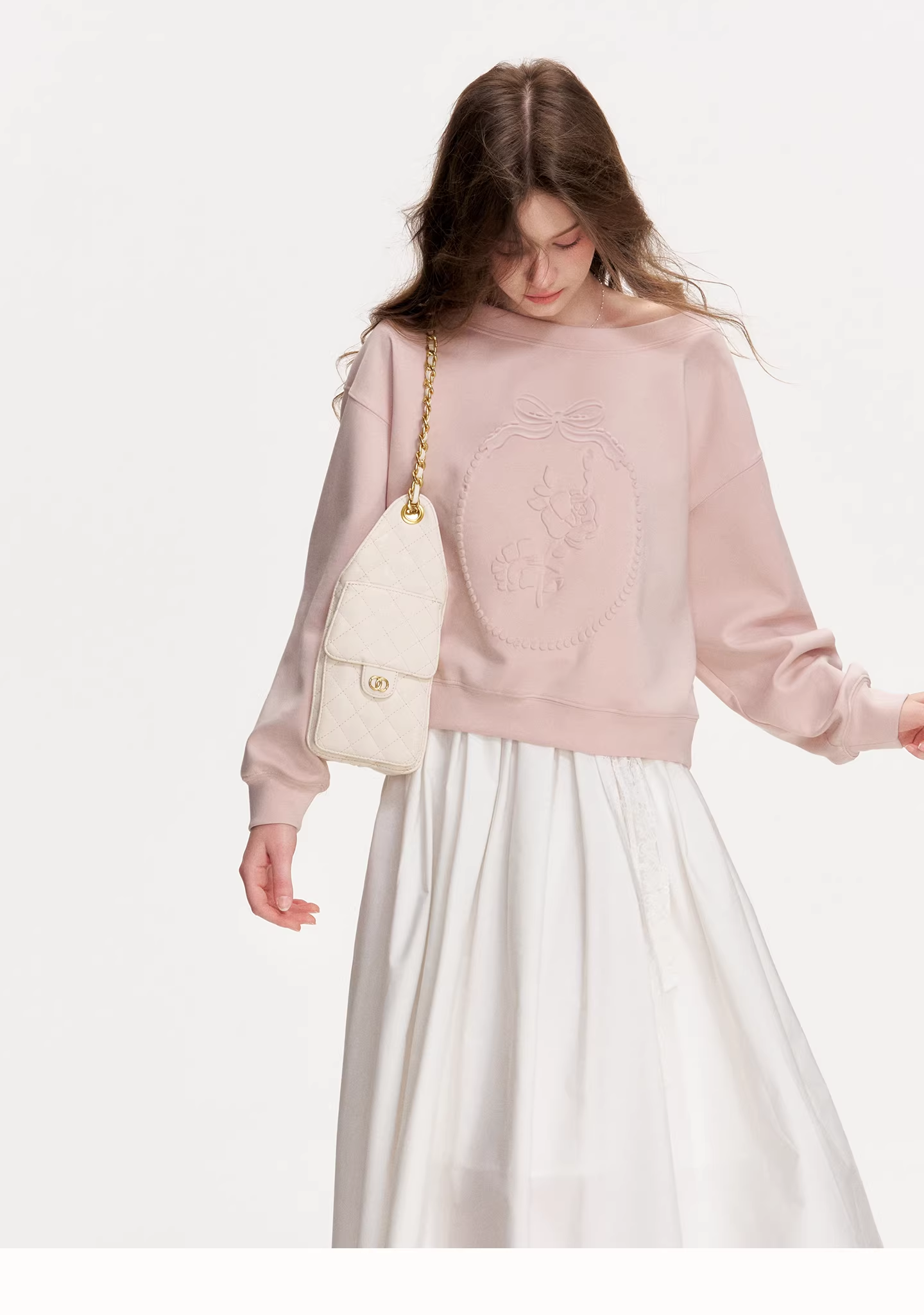 Kroche KVA8007 Embossed relief hoodie