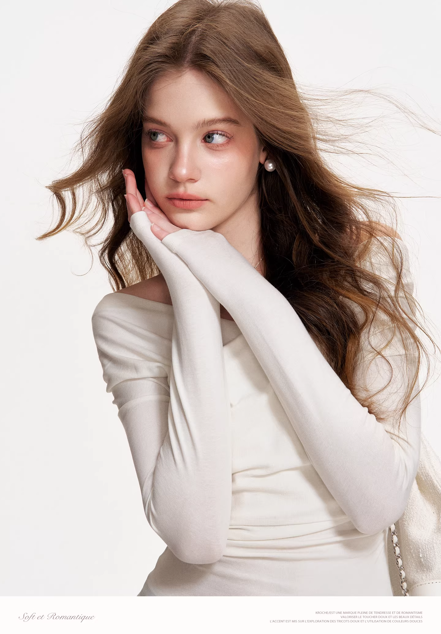 Kroche KE8047 Cross neck off shoulder top