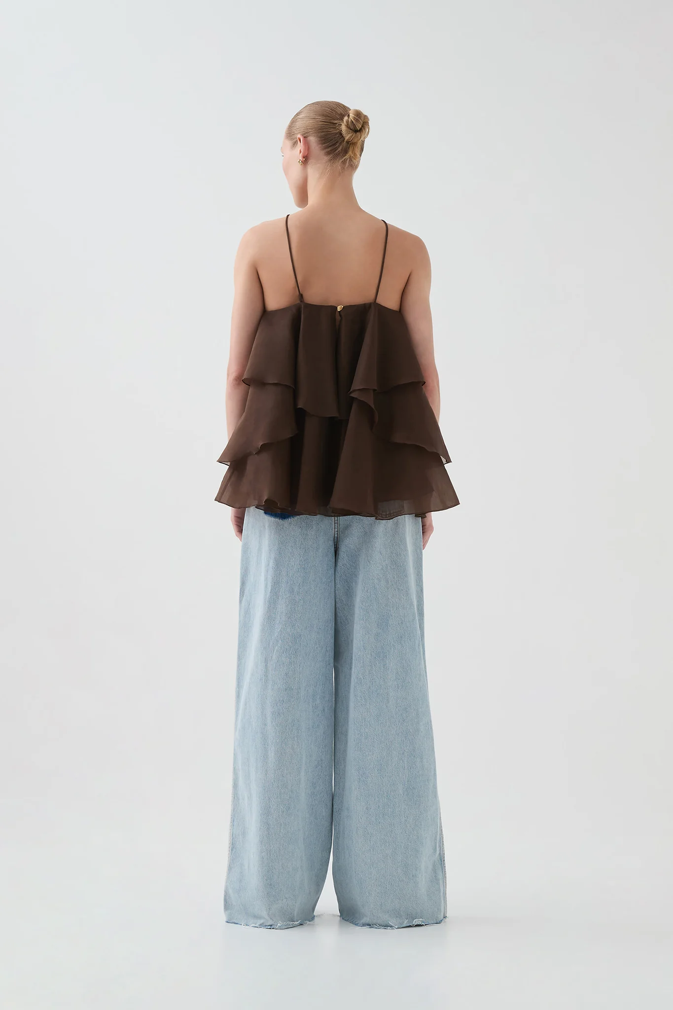 Aje Pandorea Layered Top (Carob)