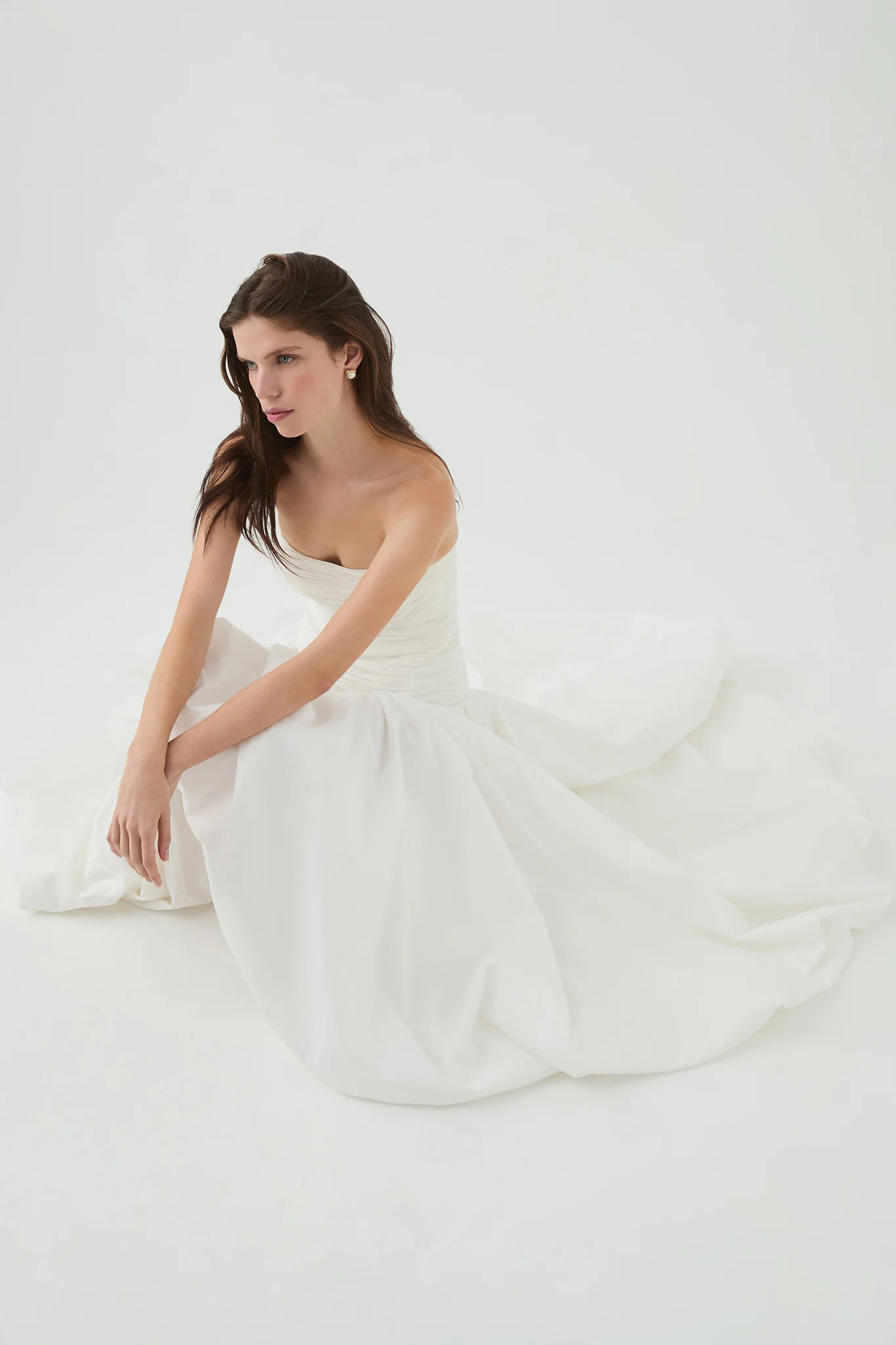 Aje Violette Bubble Hem Maxi Dress(white)
