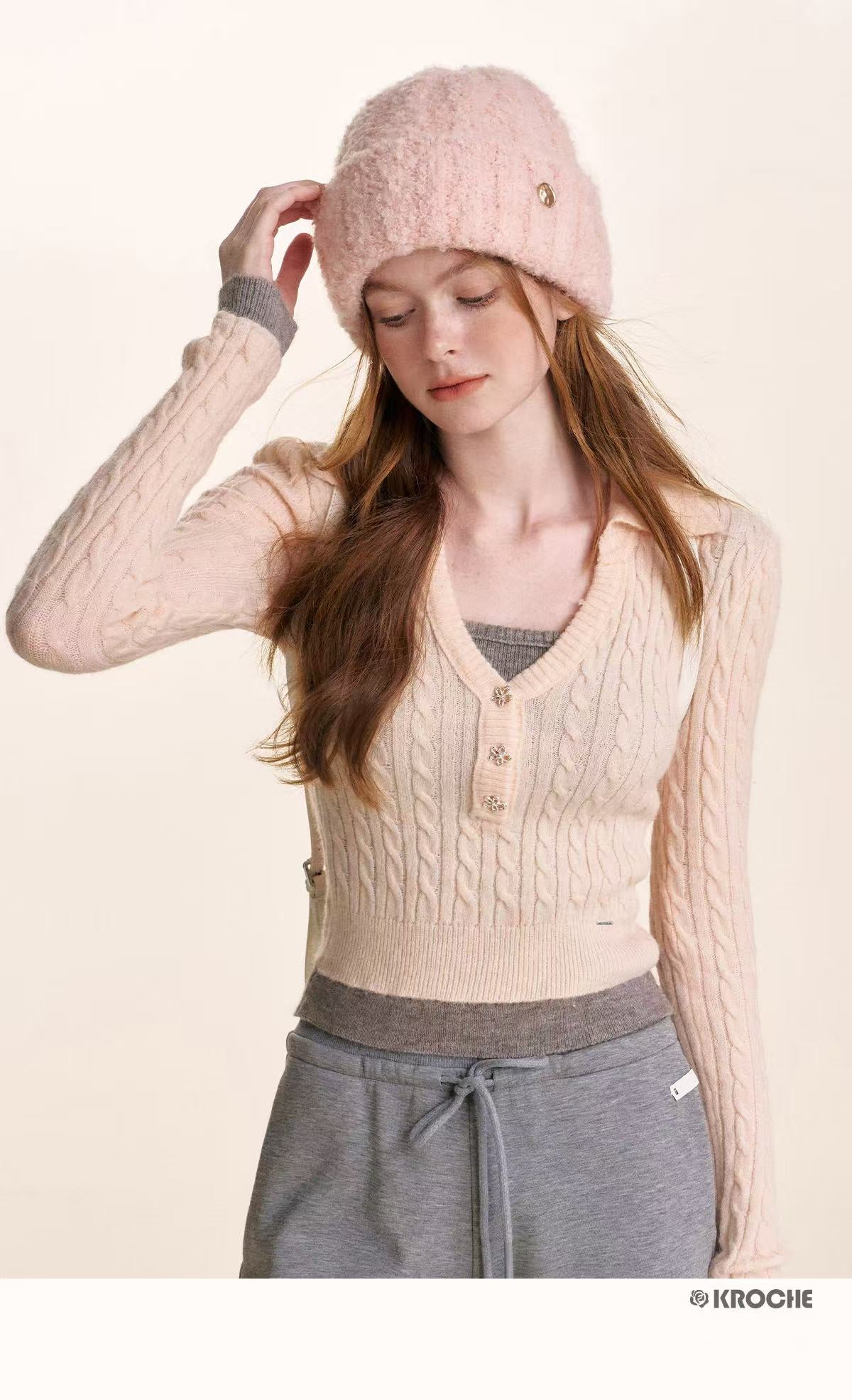 Kroche Fake two knitted base shirts