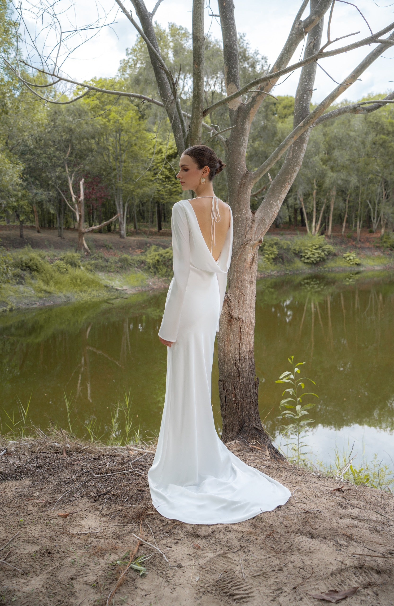 KISSERINE LILY SILK DRESS(4color)