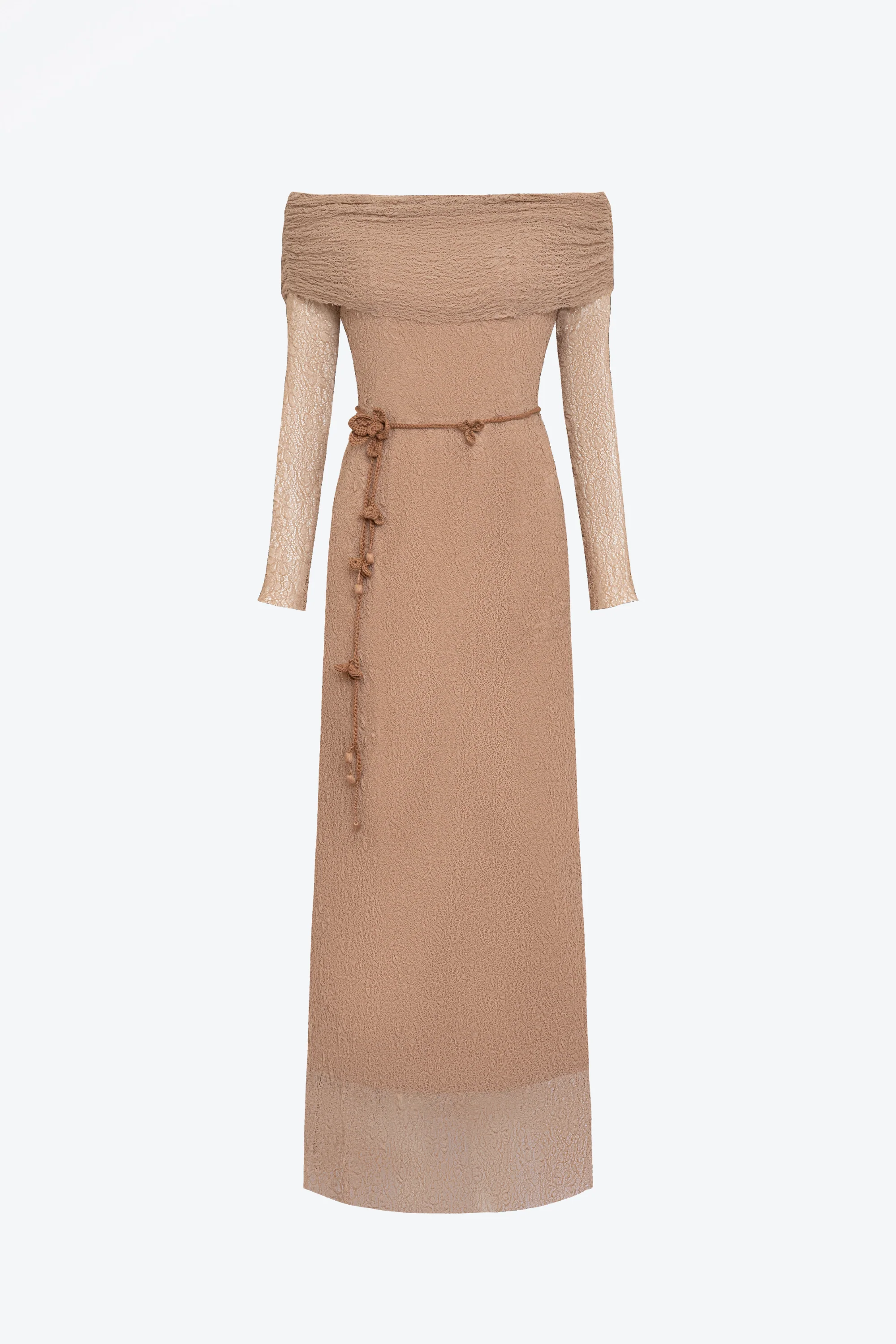 BYDENIO Hazel Wrinkled Off-shoulder Bodycon Dress