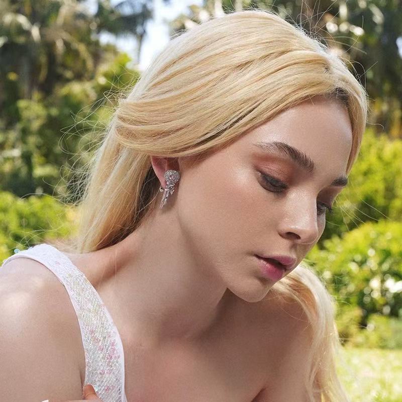 My Rosebar Ribbon Earring