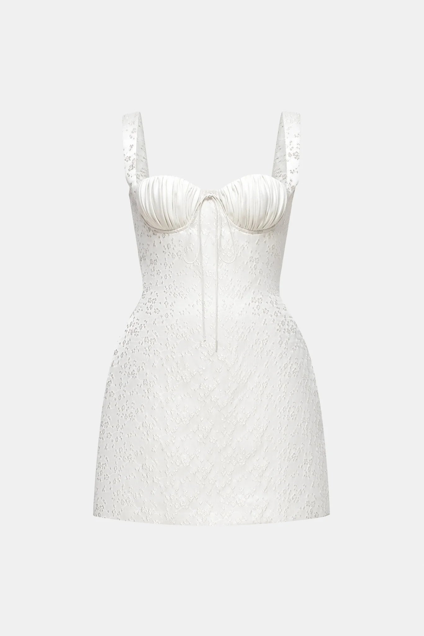 Montsand Ivory Floral Bustier Mini Dress