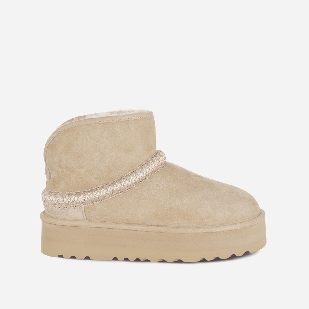OZLANA UGG OZ0022 CLASSIC MINI CRESCENT PLATFORM