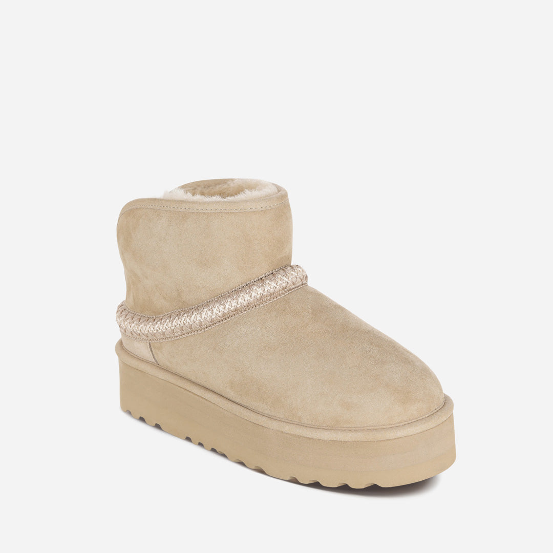 OZLANA UGG OZ0022 CLASSIC MINI CRESCENT PLATFORM