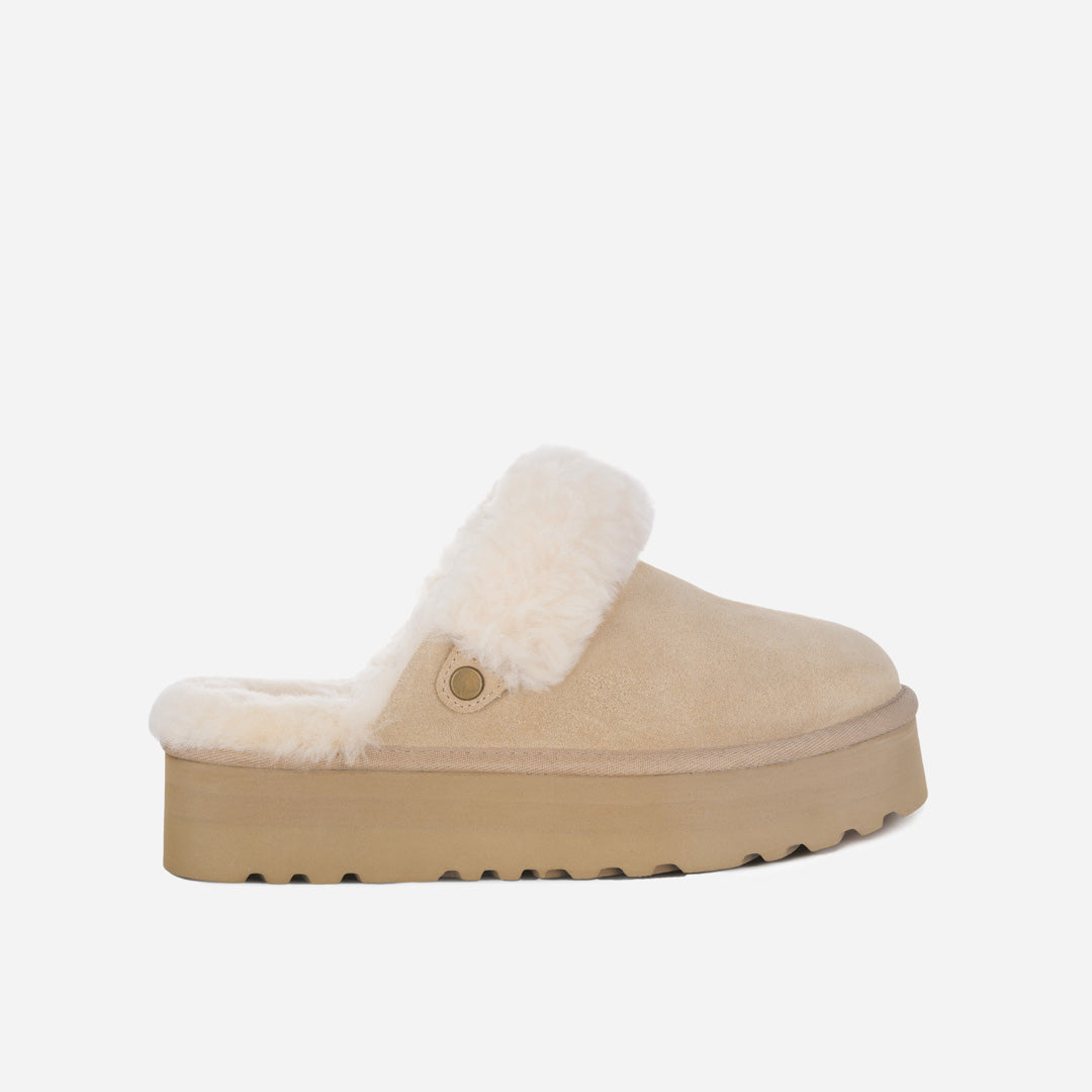 OZLANA UGG OZ3007 LOGO PLATFORM SLIPPER