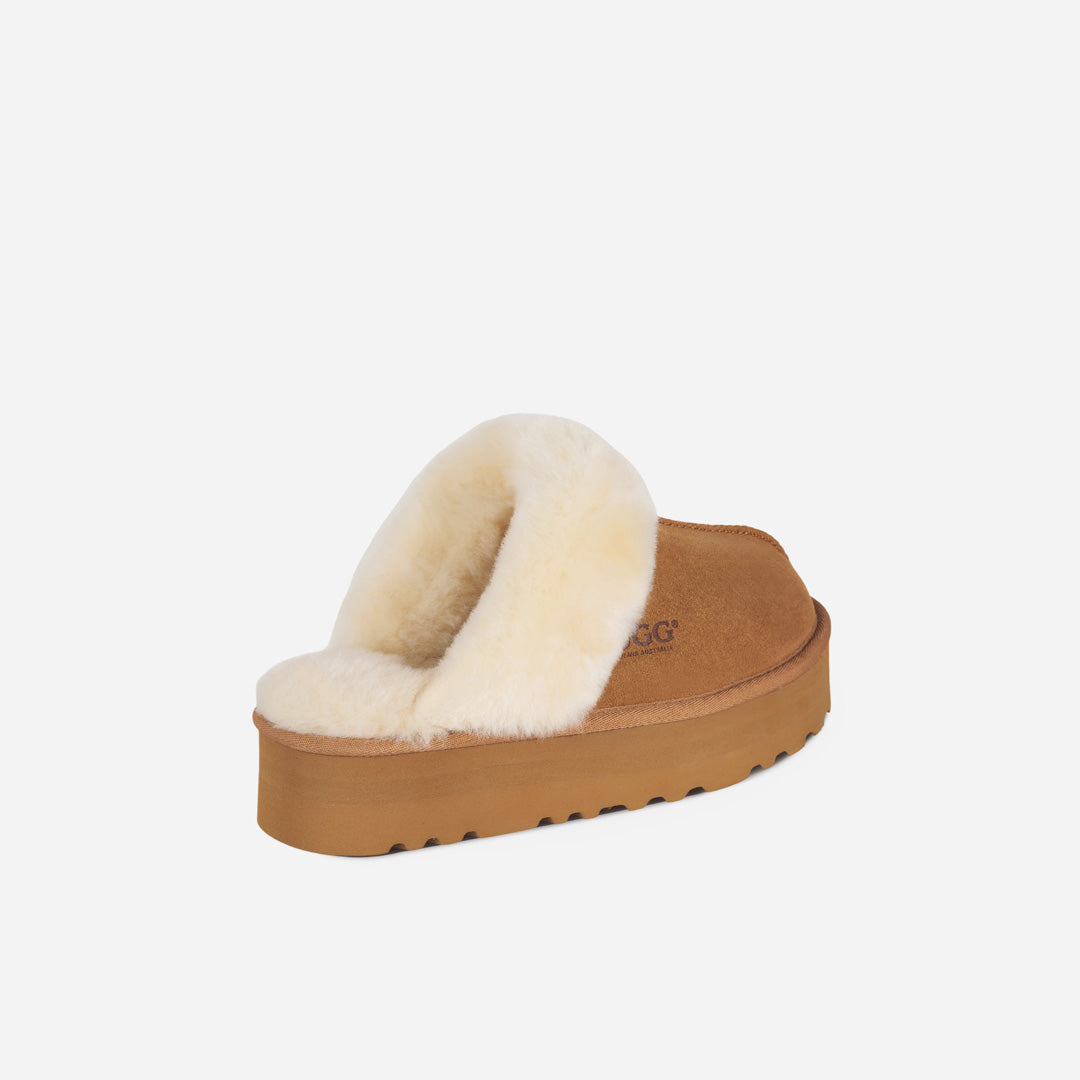 OZLANA UGG OZ3002 CLASSIC COQUETTE PLATFORM SLIPPER  (DETACHABLE FEATURE)