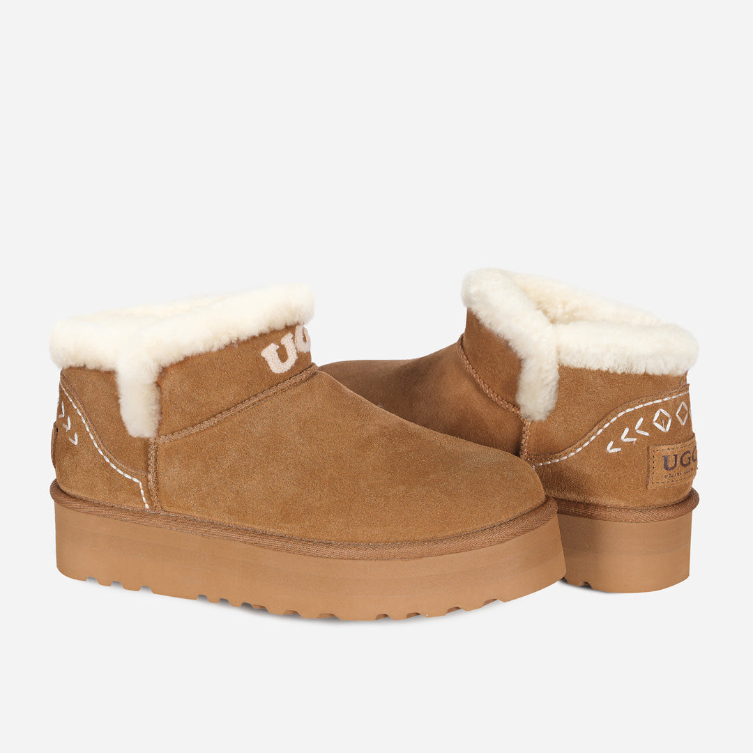 OZLANA UGG OZ0016 FURY ESTELA LOGO ULTRA MINI PLATFORM