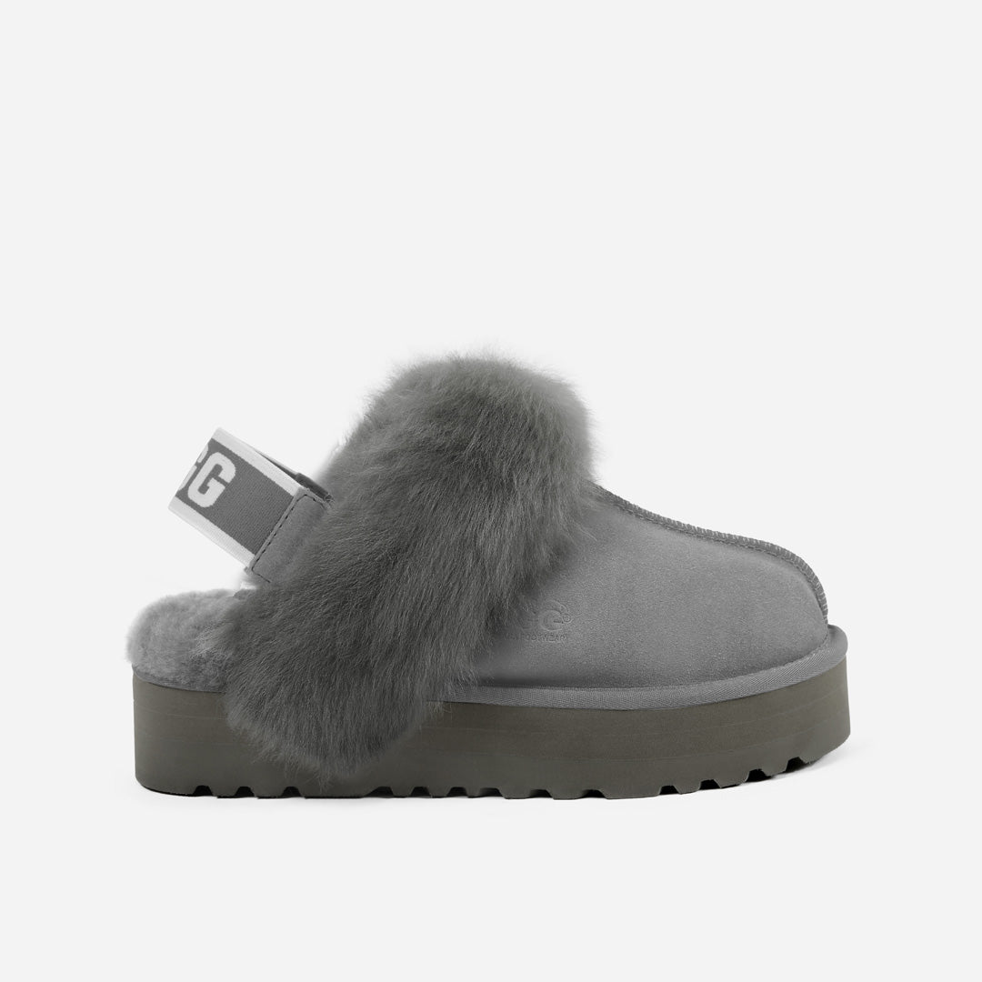 OZLANA UGG OZ3003 CLASSIC COQUETTE PREMIUM PLATFORM SLIPPER (DETACHABLE FEATURE)