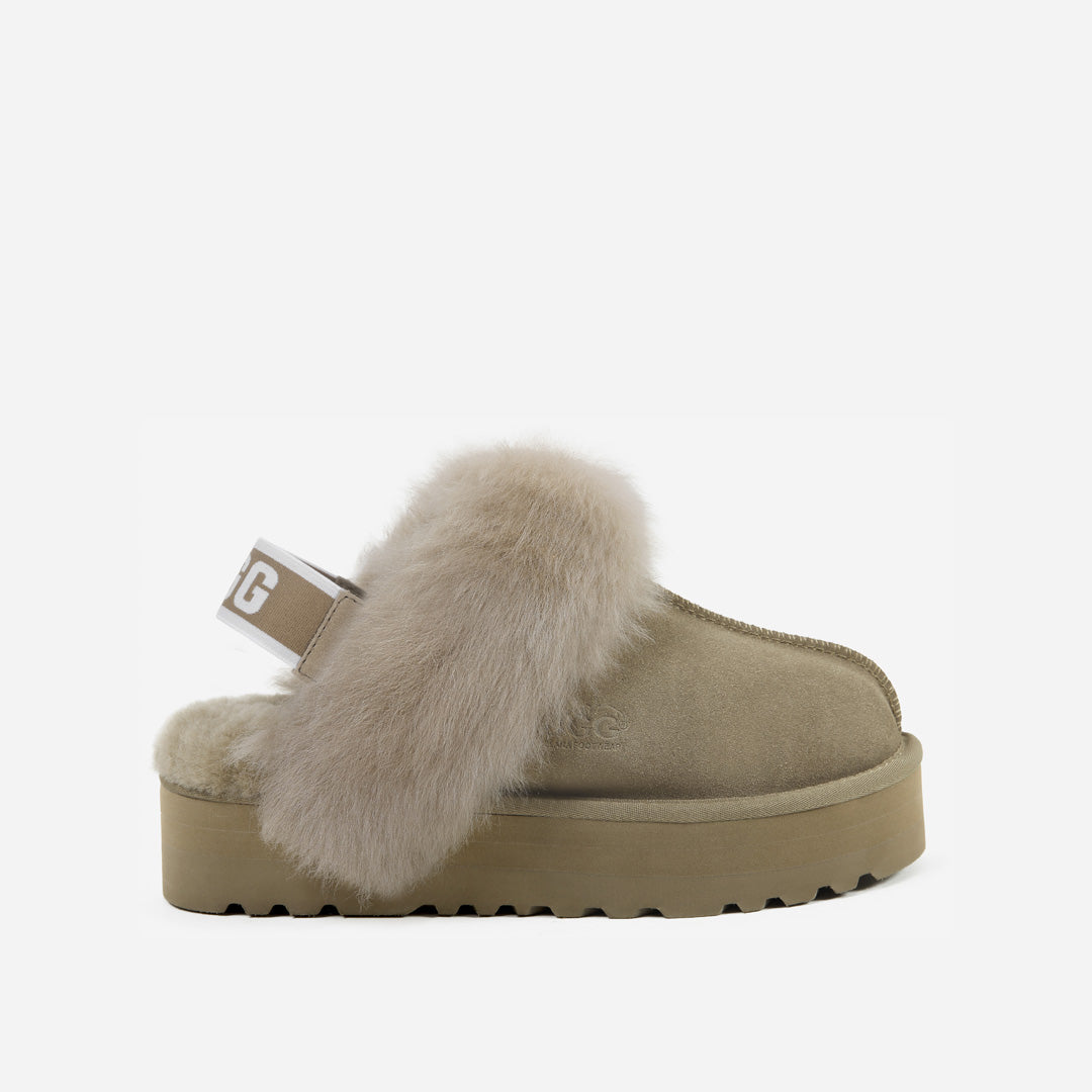 OZLANA UGG OZ3003 CLASSIC COQUETTE PREMIUM PLATFORM SLIPPER (DETACHABLE FEATURE)