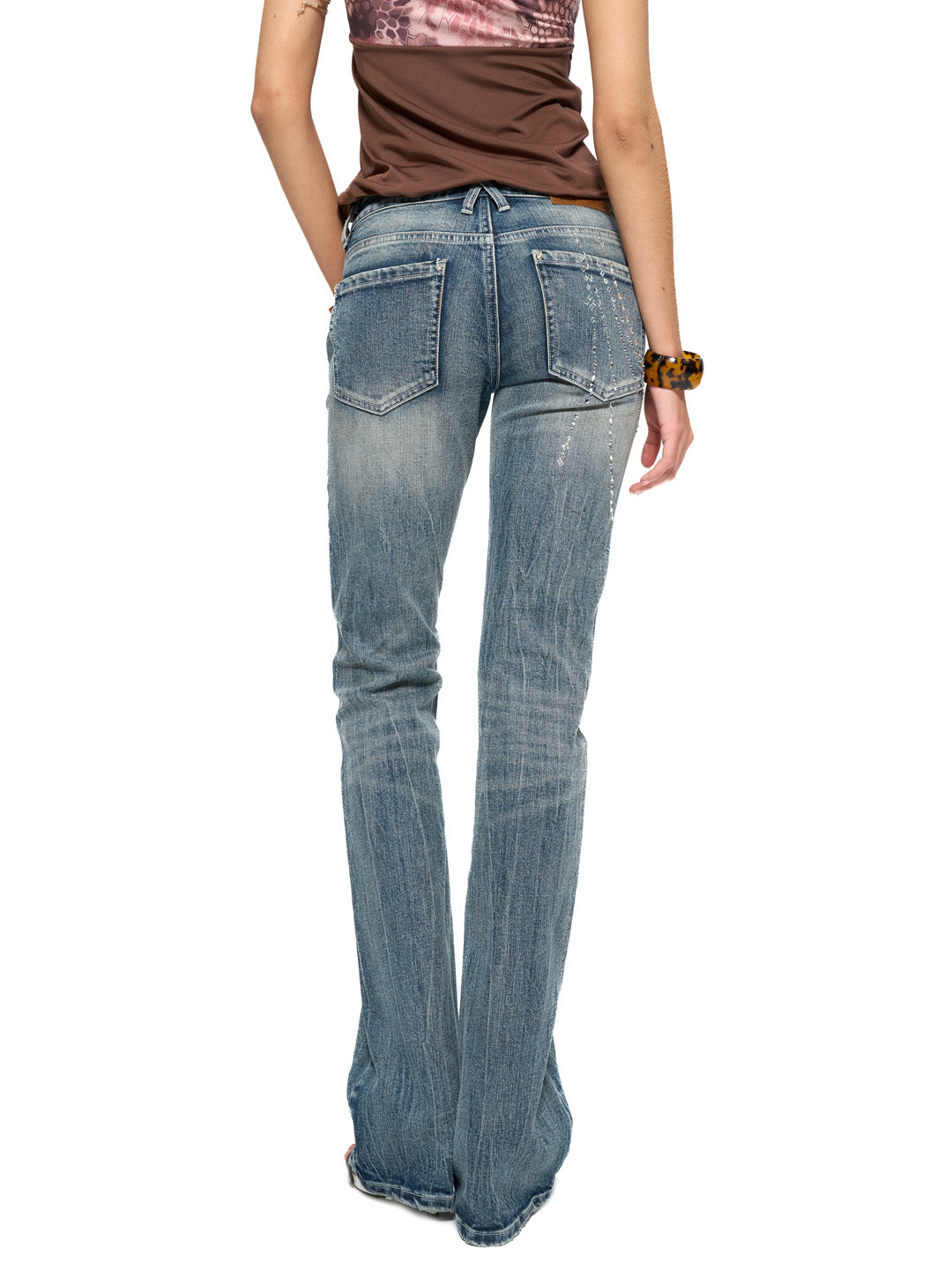 JYOSEI Hot pressed denim pants