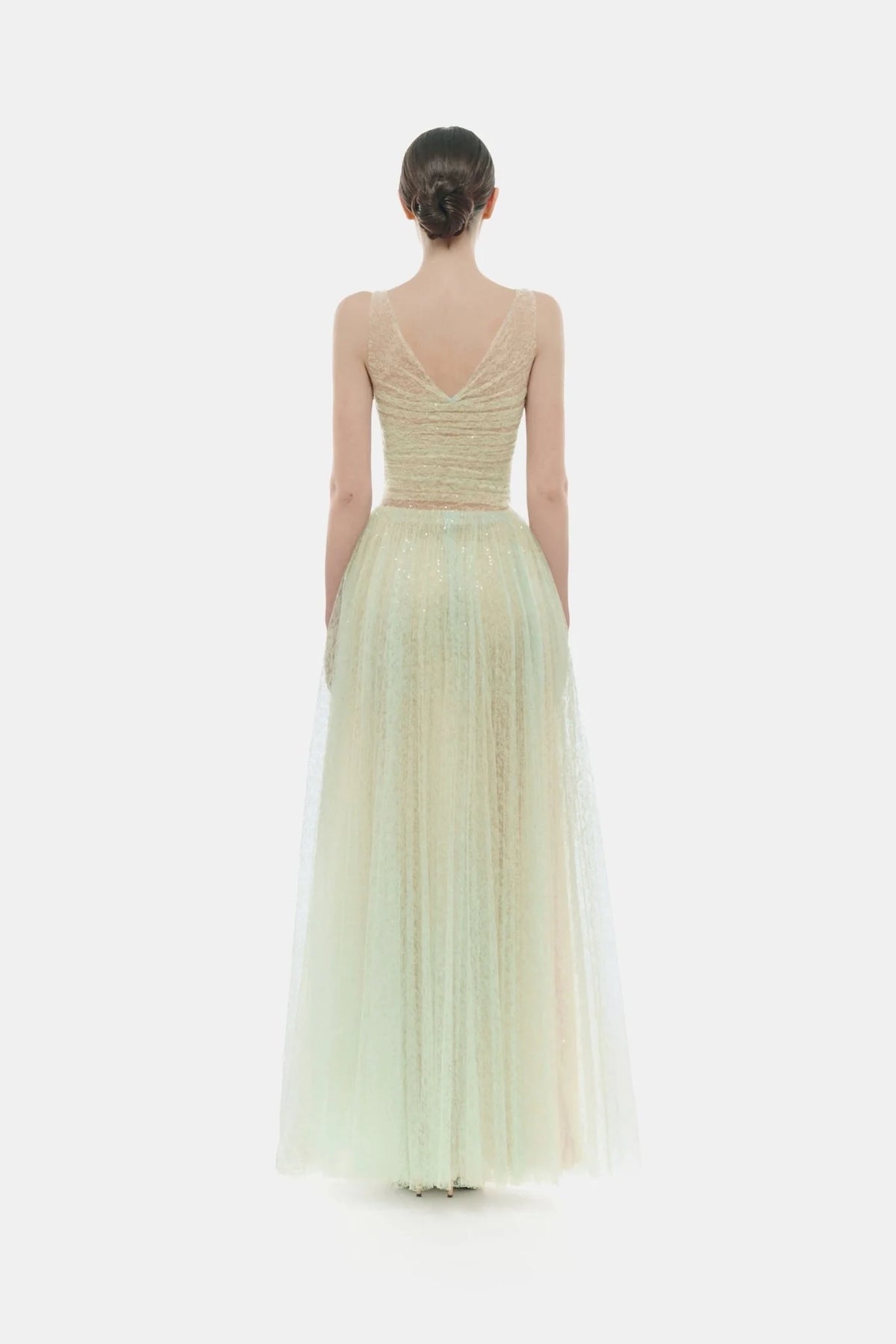 Montsand Mint Drapped Maxi Dress