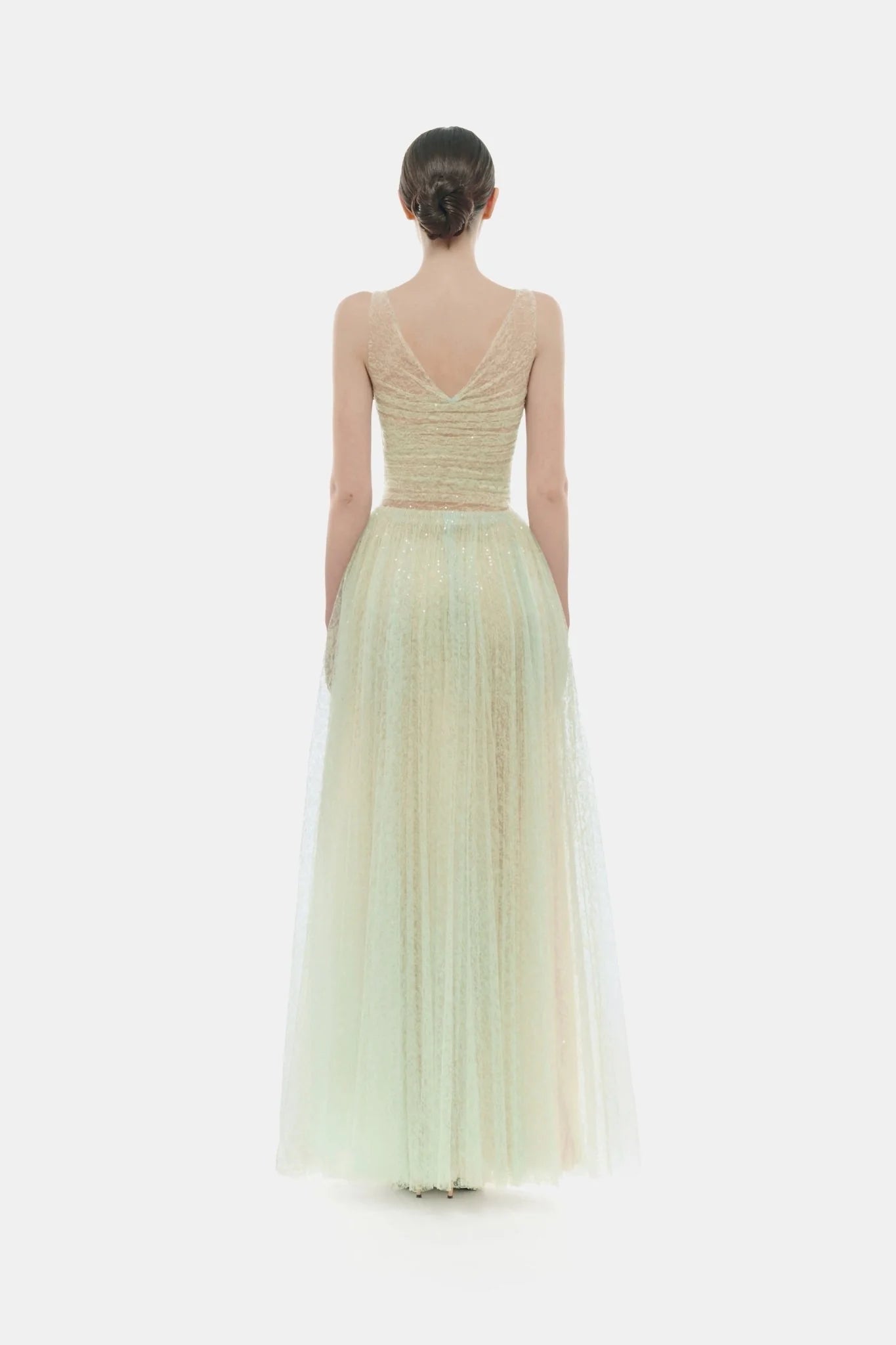 Montsand Mint Drapped Maxi Dress