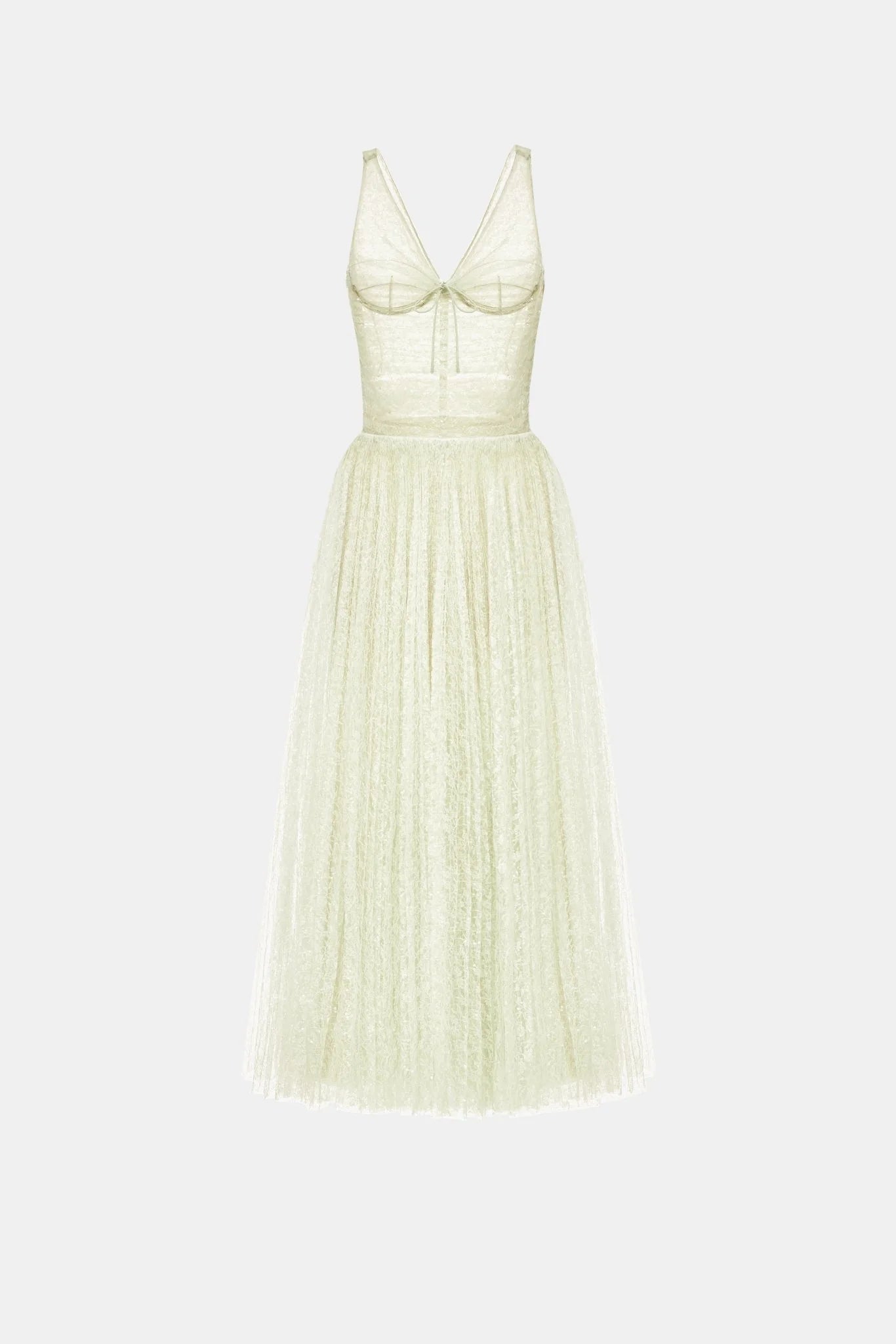 Montsand Mint Drapped Midi Dress