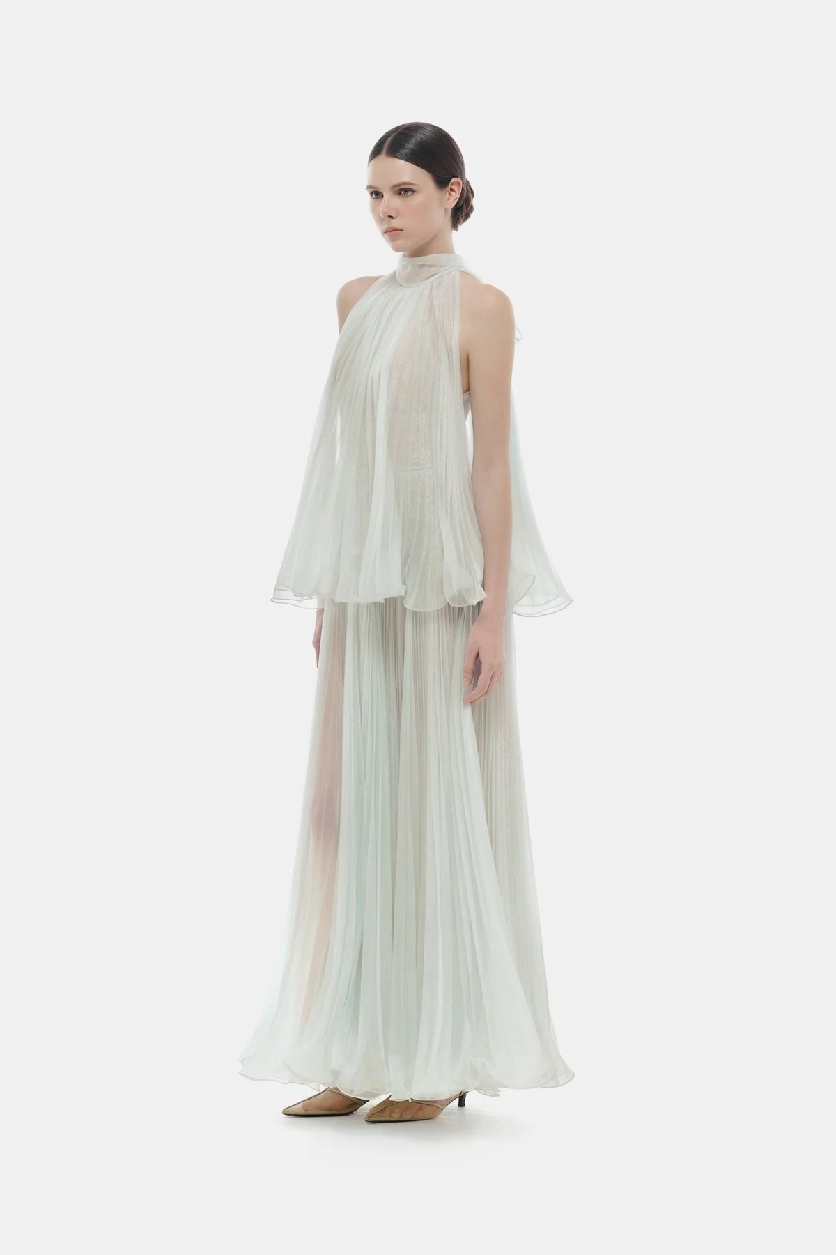 Montsand Mint Pleated Dress
