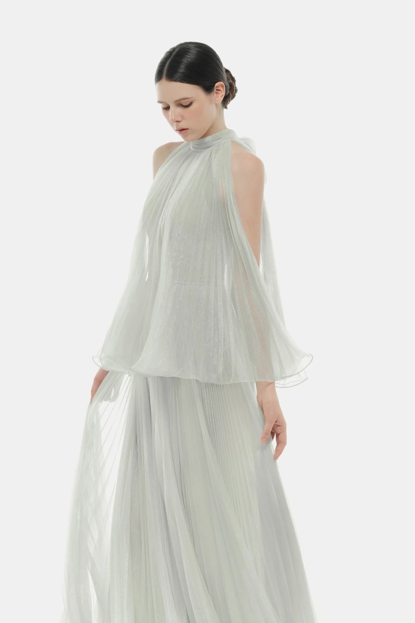 Montsand Mint Pleated Dress