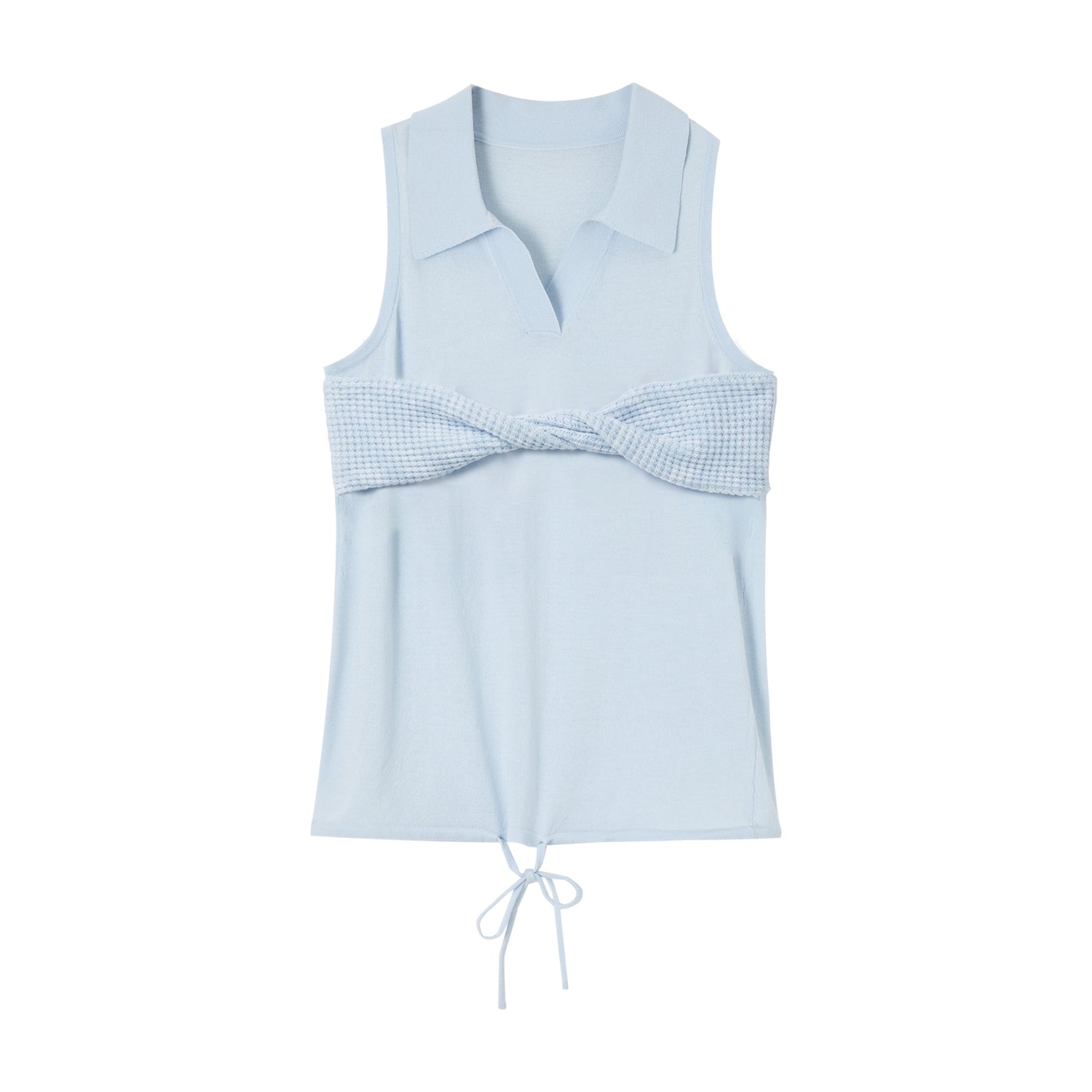 SOMESOWE S2609094 Oxygen sensitive twisted polo vest