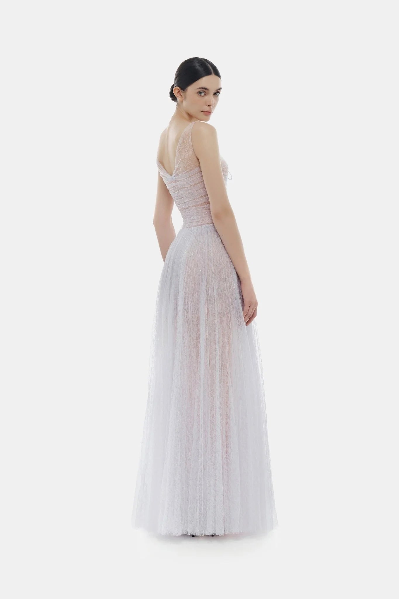 Montsand Violet Drapped Maxi Dress