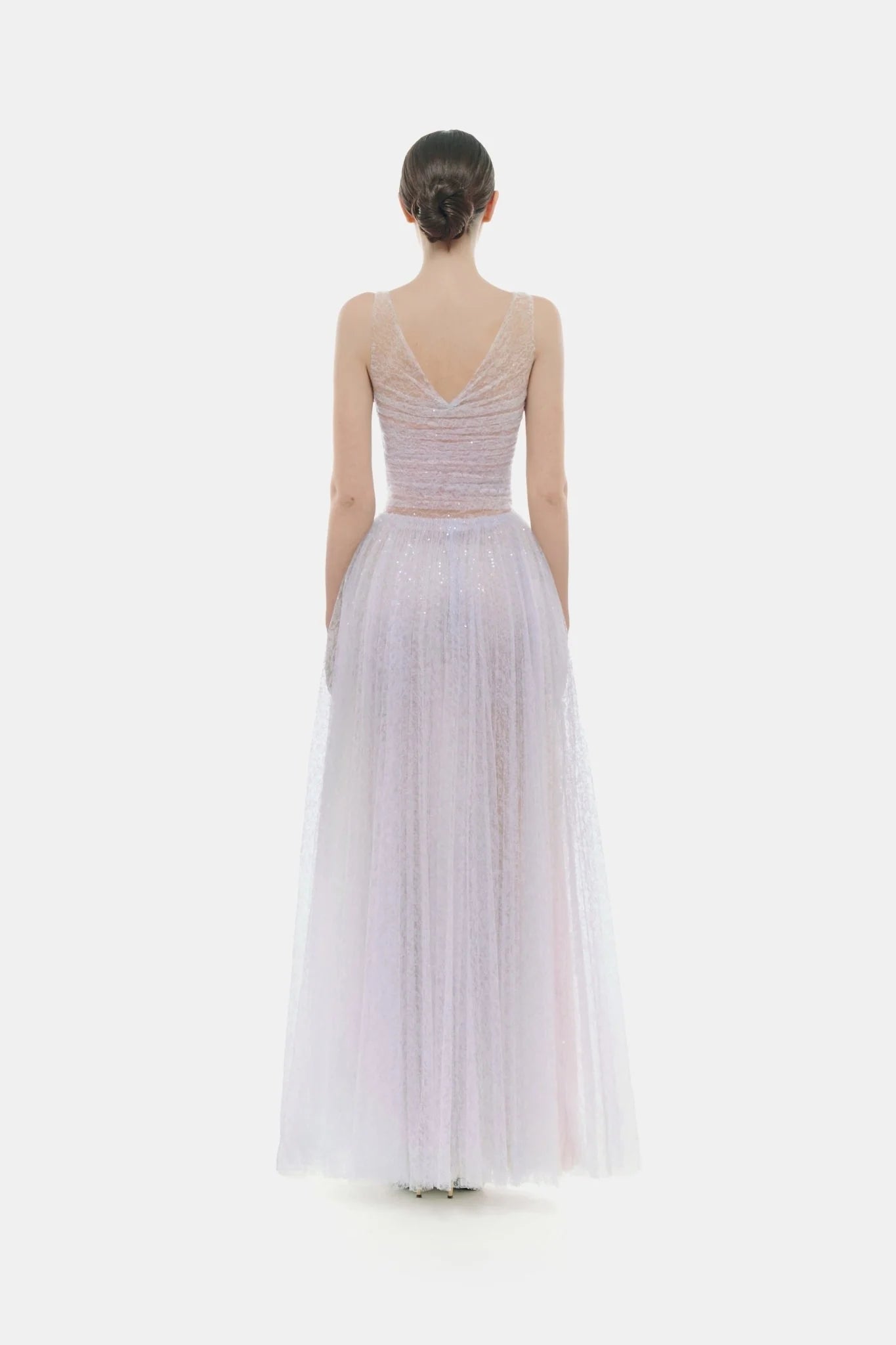 Montsand Violet Drapped Maxi Dress