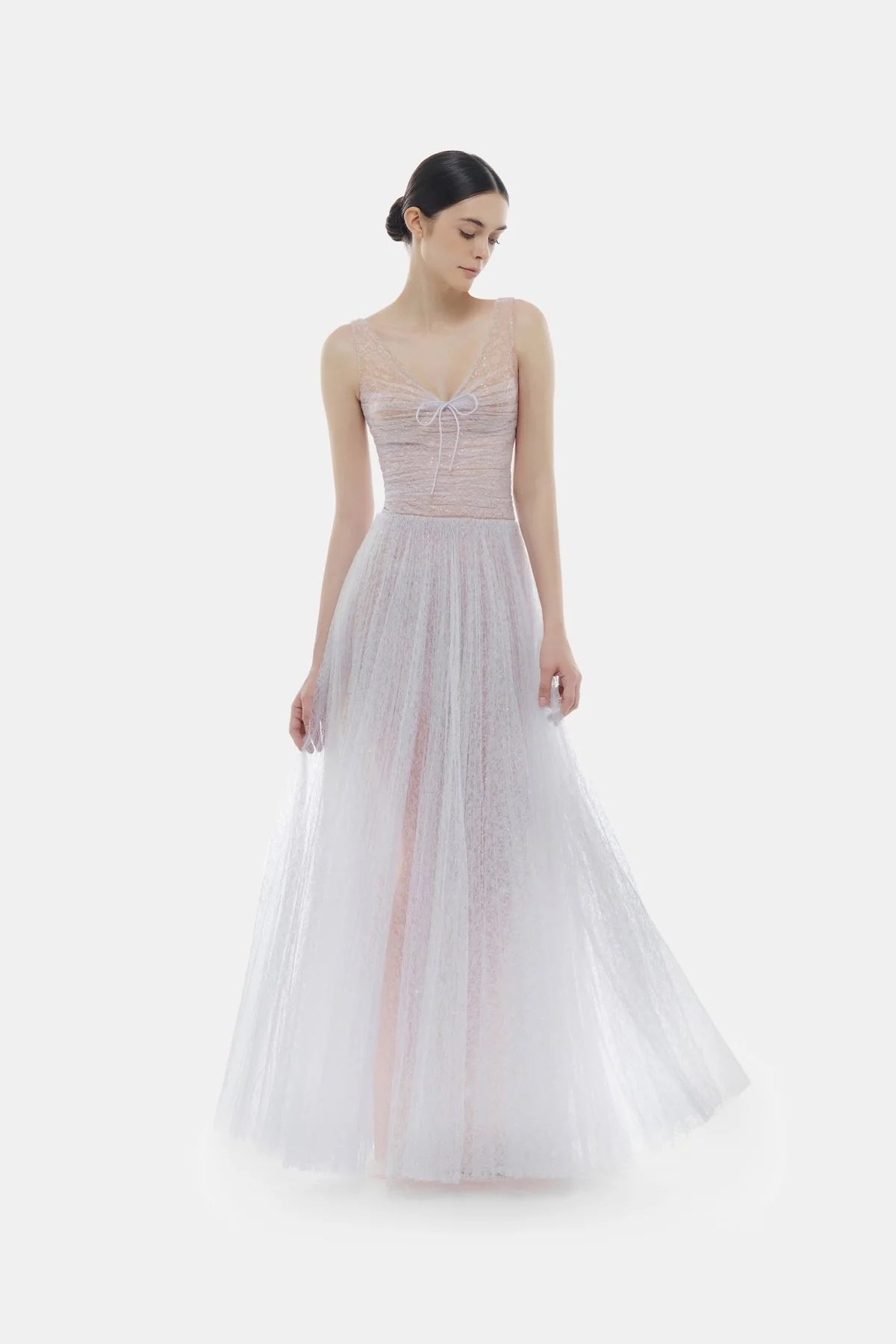 Montsand Violet Drapped Maxi Dress