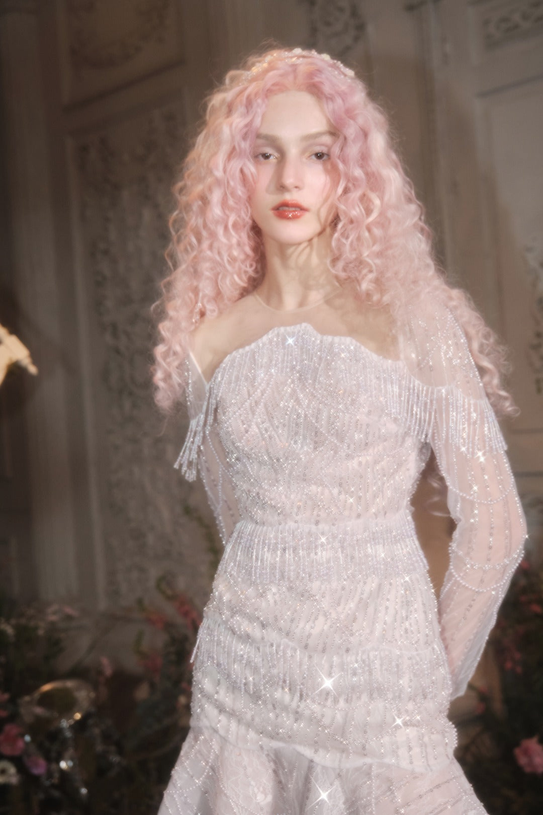 Marie Elie "dazzling star" mini dress