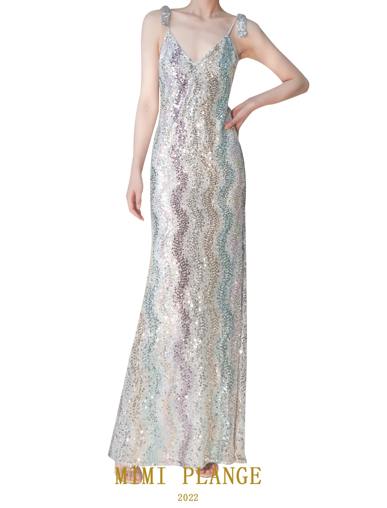 Mimi Plange Les fleurs sequin Dress