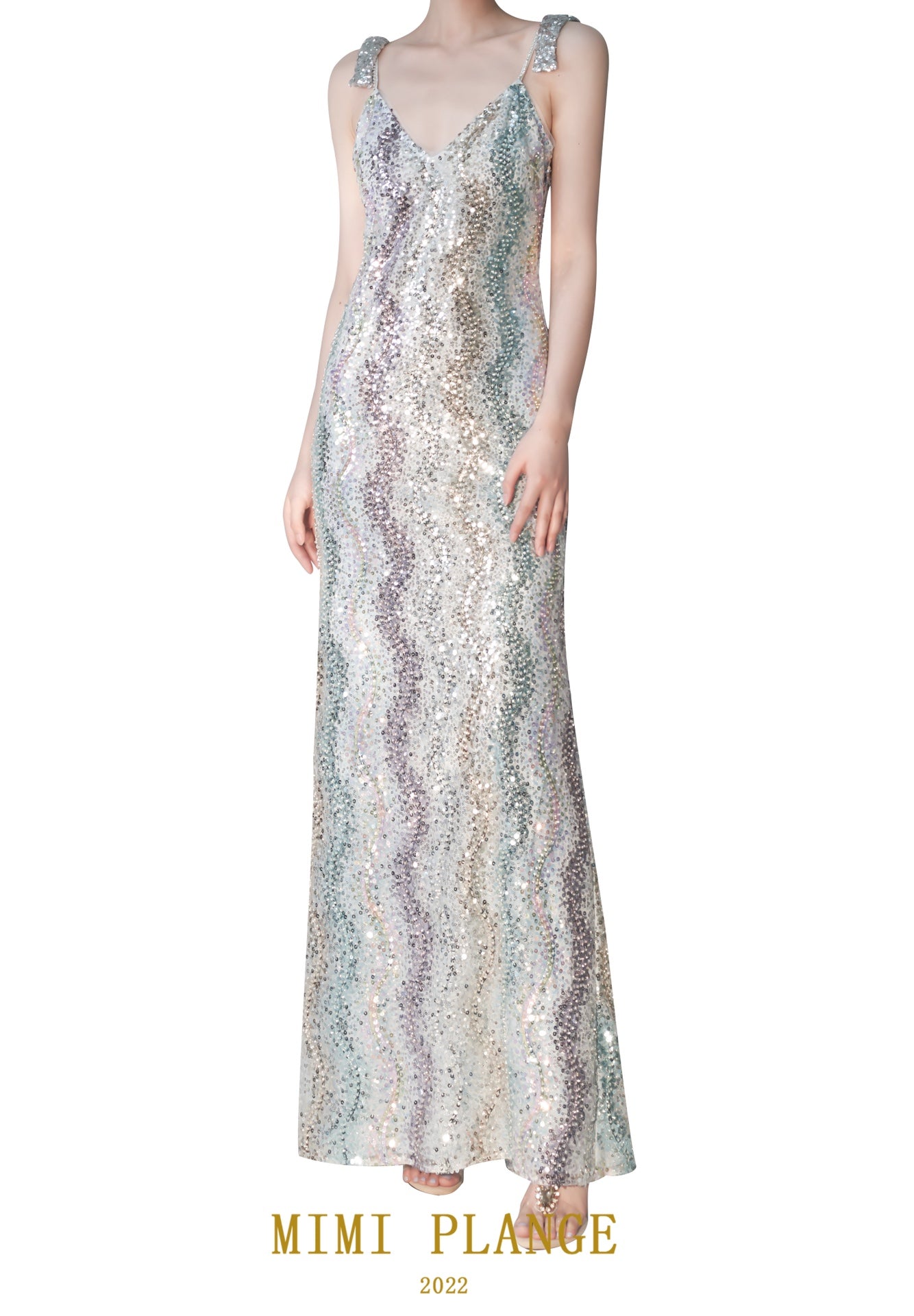 Mimi Plange Les fleurs sequin Dress