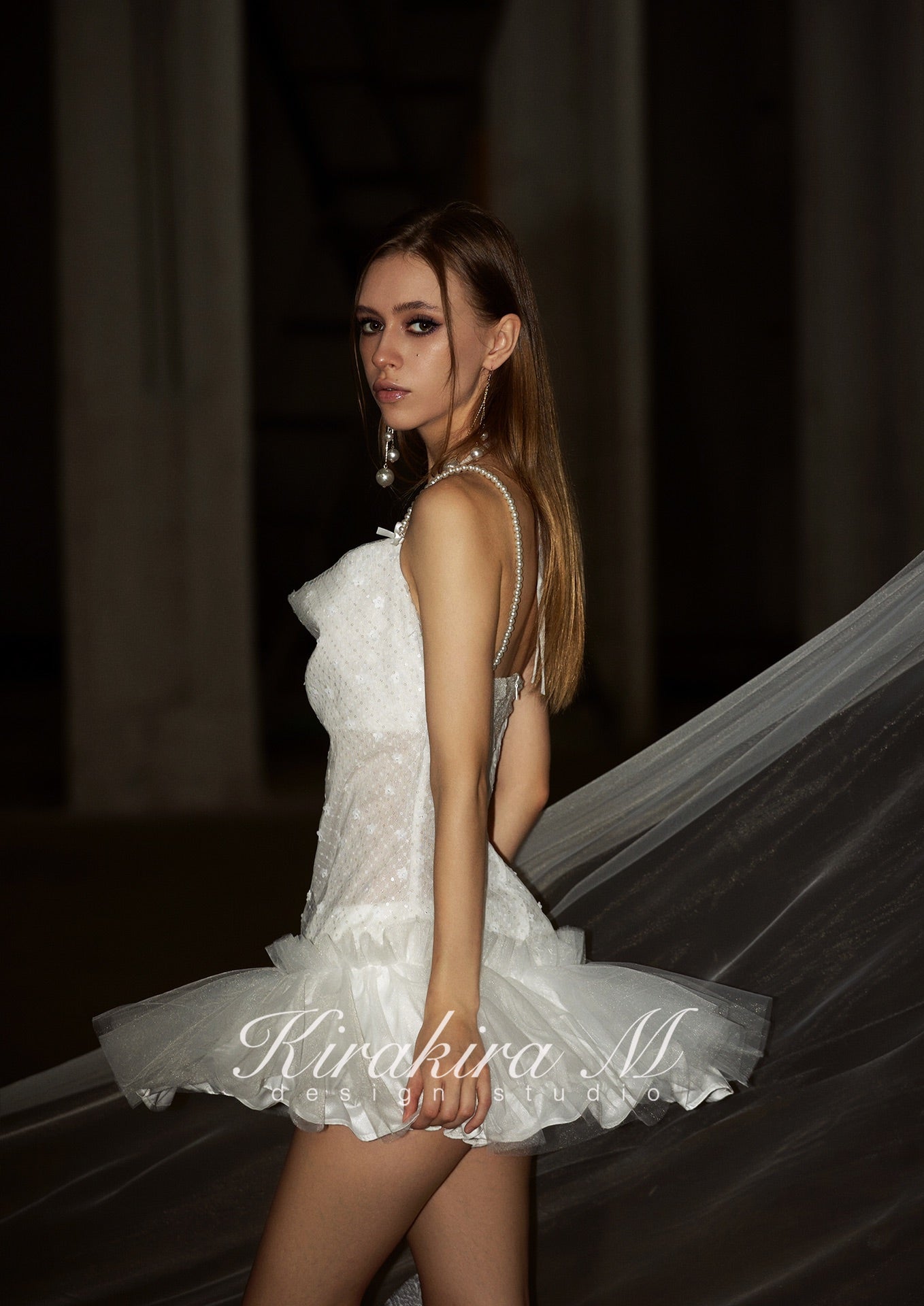 Kirakira.M White Sparkling Little Swan Dress OR Shorts