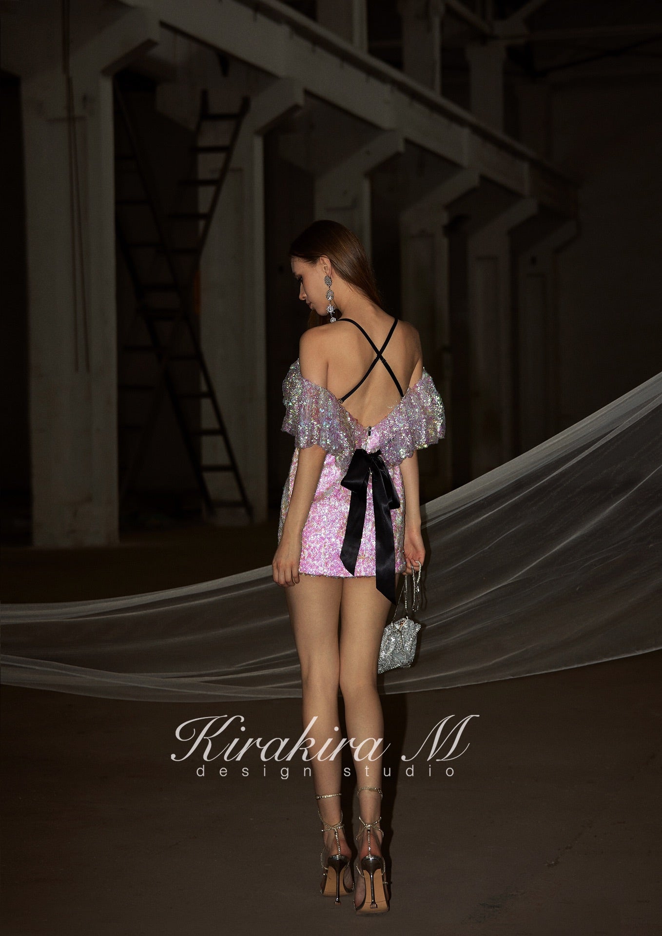 Kirakira.M Purple Sequin Dress