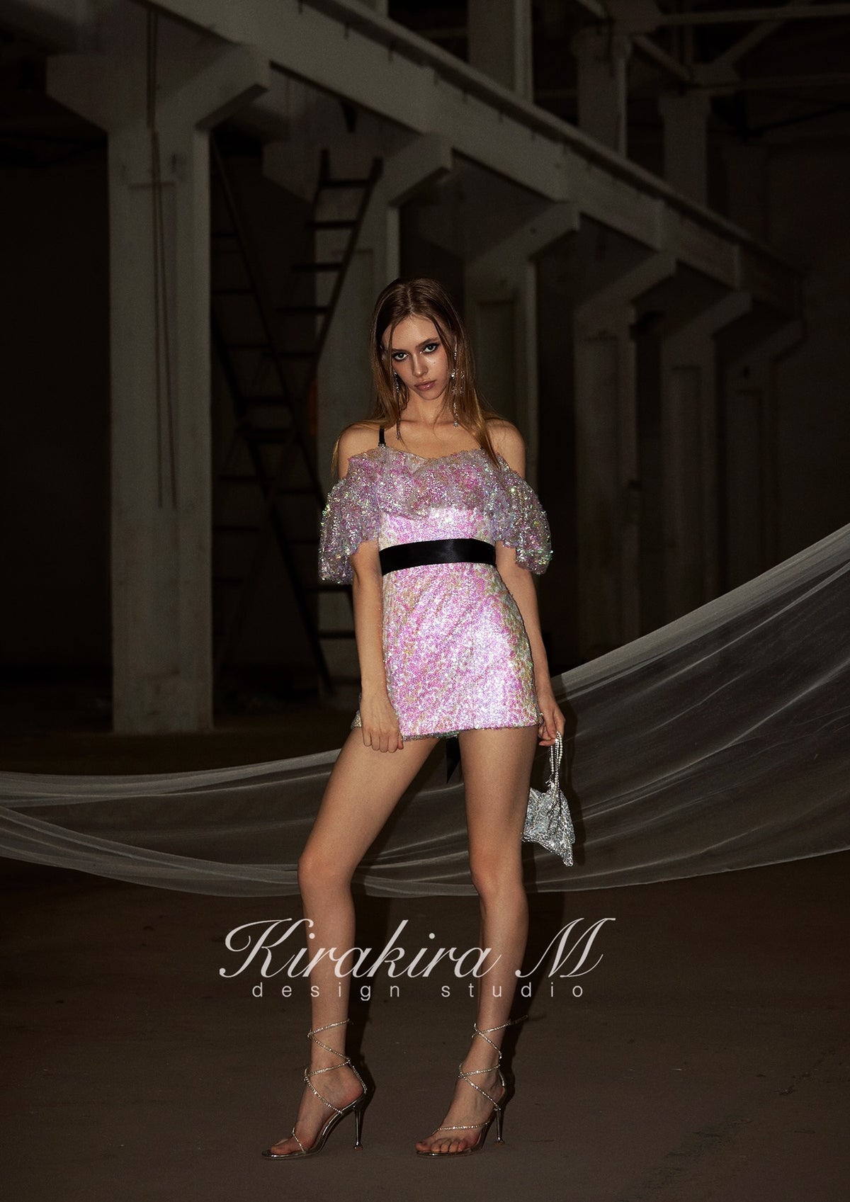 Kirakira.M Purple Sequin Dress