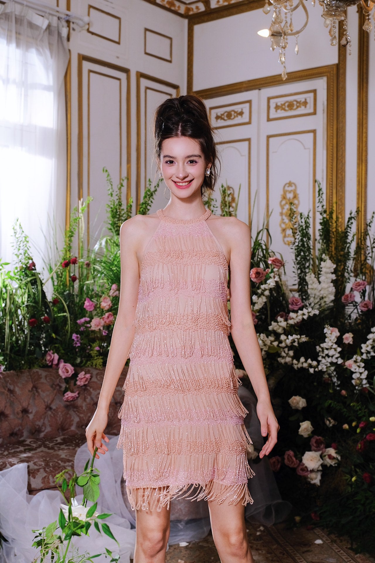 Wardrobes by chen Crystal tassel dress