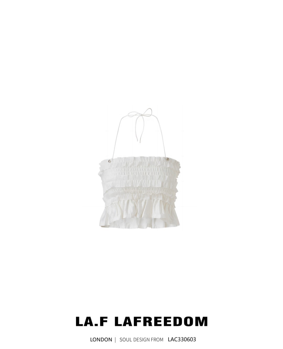 Lafreedom Pure White Hanging neck top