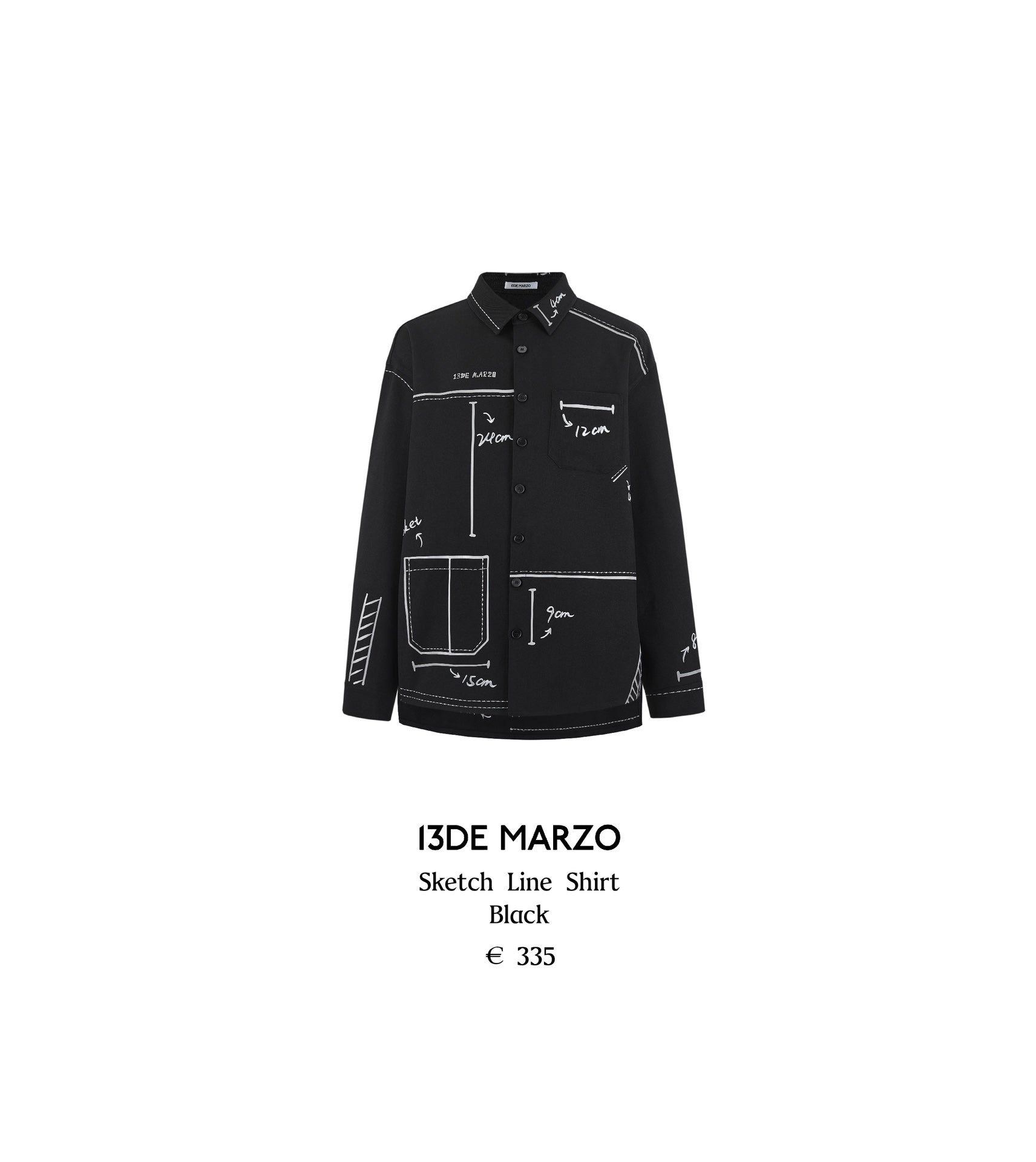 13DE MARZO Sketch Line Shirt