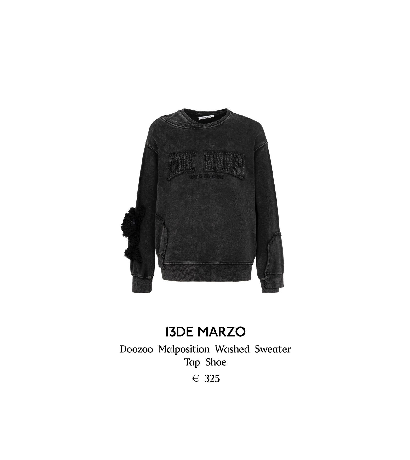 13DE MARZO Doozoo Malposition Washed Sweater