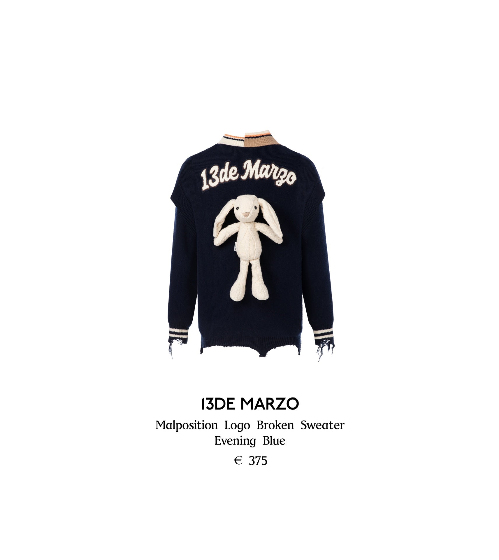13DE MARZO Malposition Logo Broken Sweater