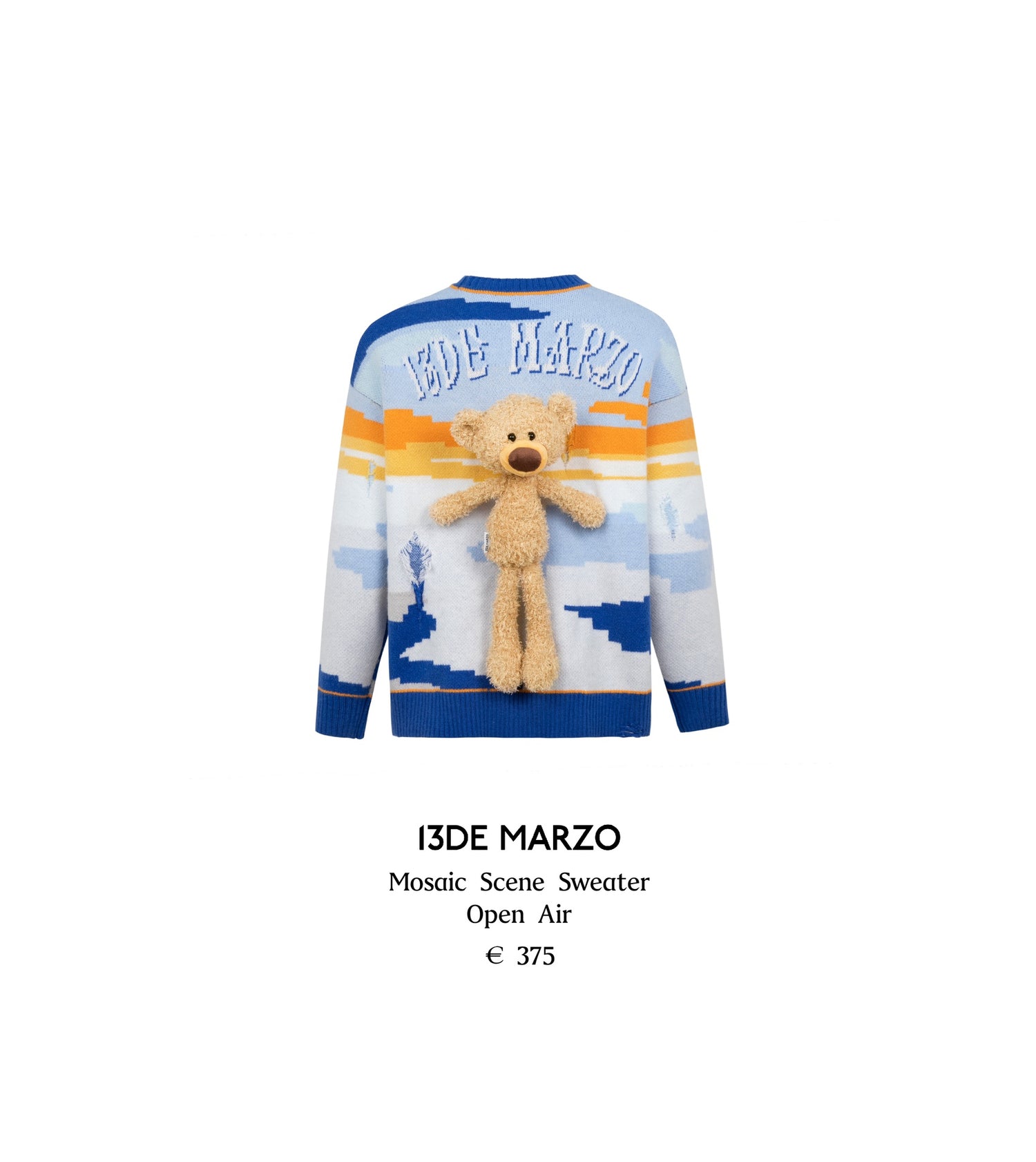 13DE MARZO Mosaic Scene Sweater