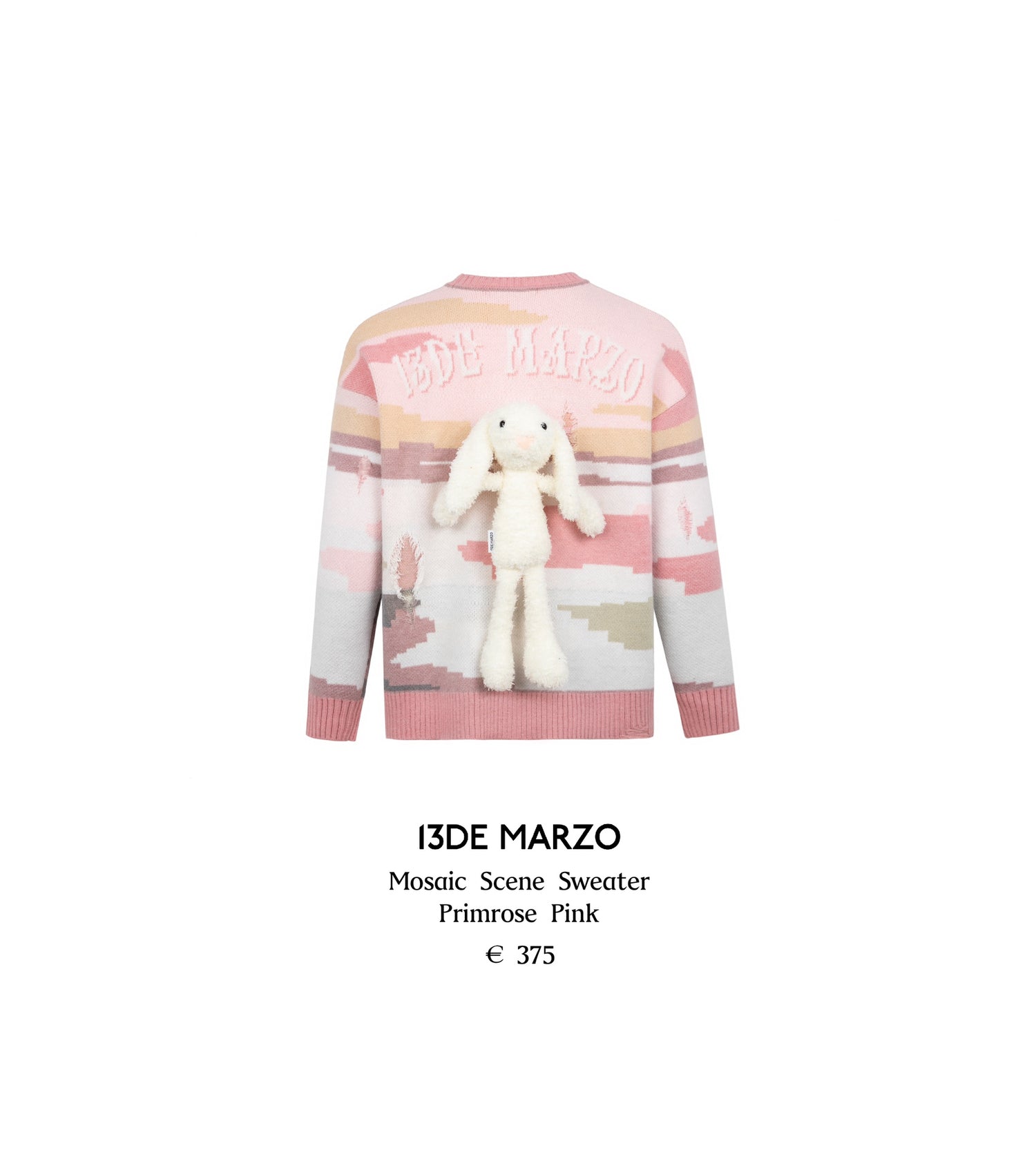 13DE MARZO Mosaic Scene Sweater