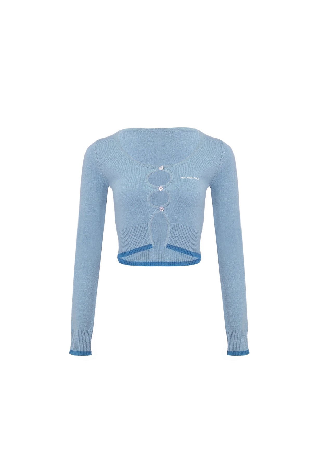 ANN ANDELMAN baby blue Hanging Cardigan