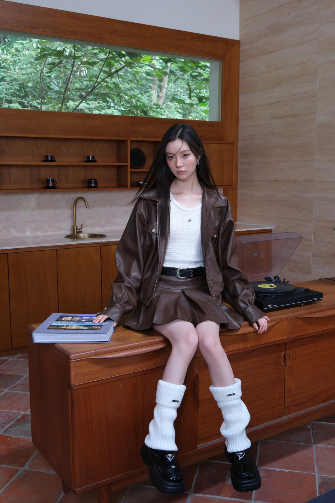LAFREEDOM Leather coat