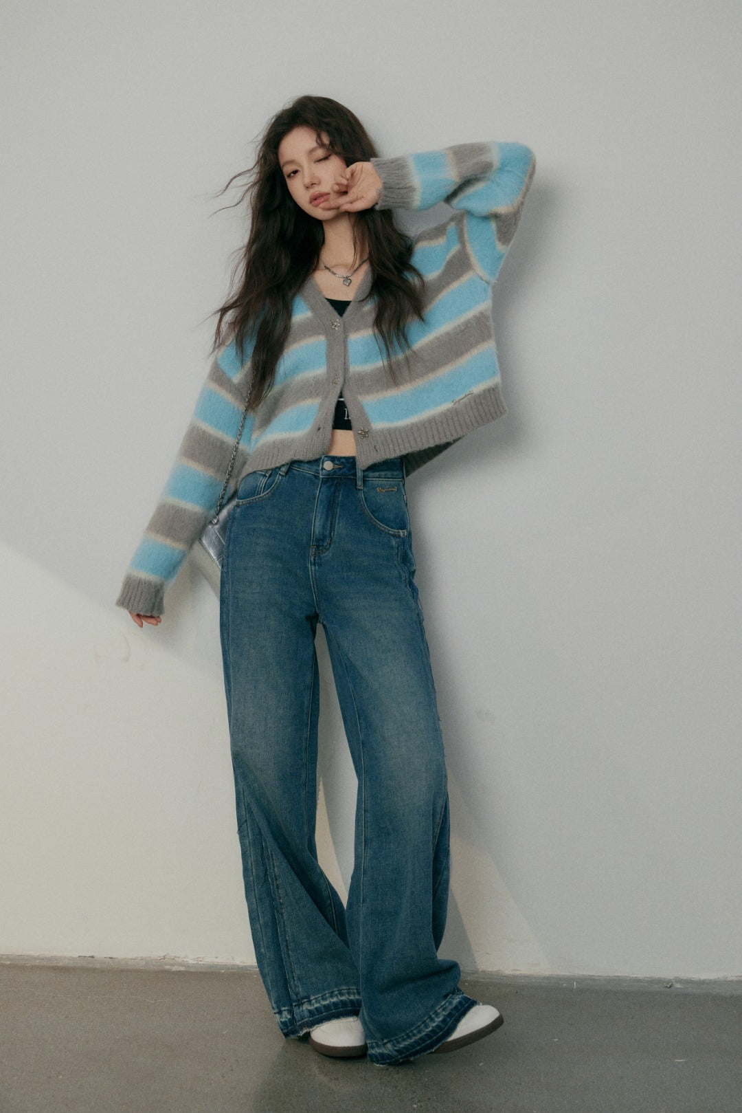 LAFREEDOM Straight leg color matching jeans