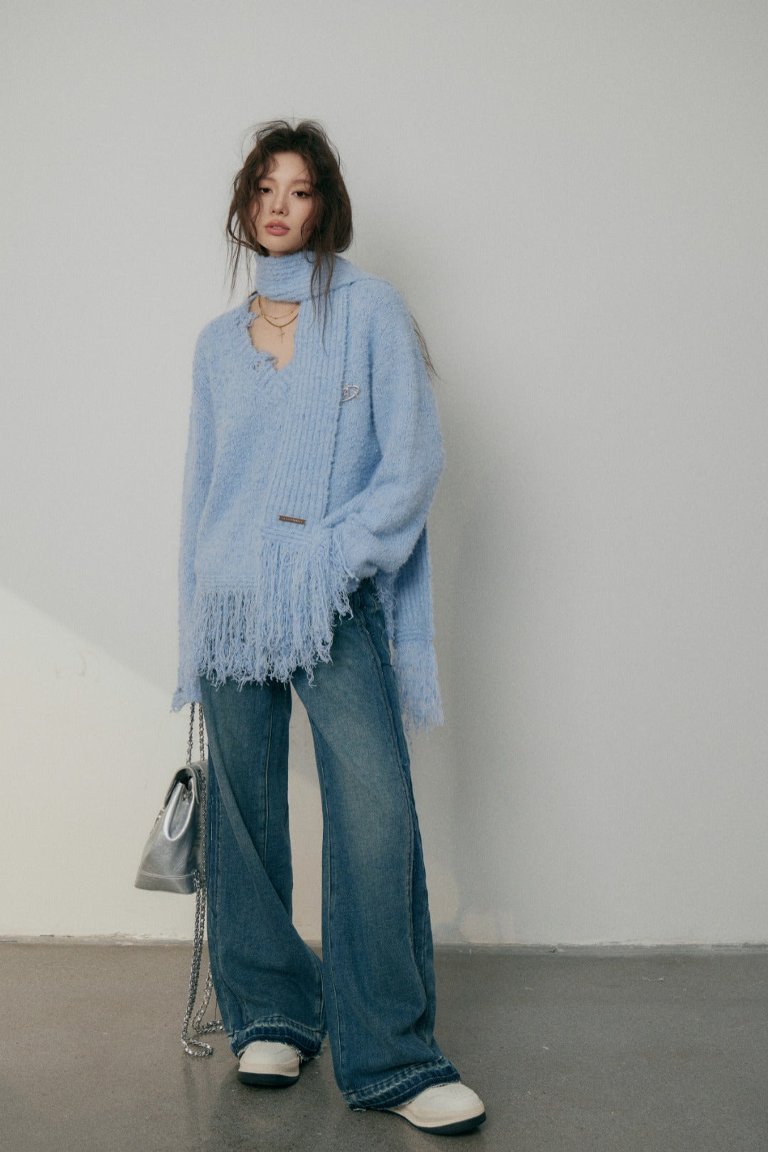 LAFREEDOM Straight leg color matching jeans