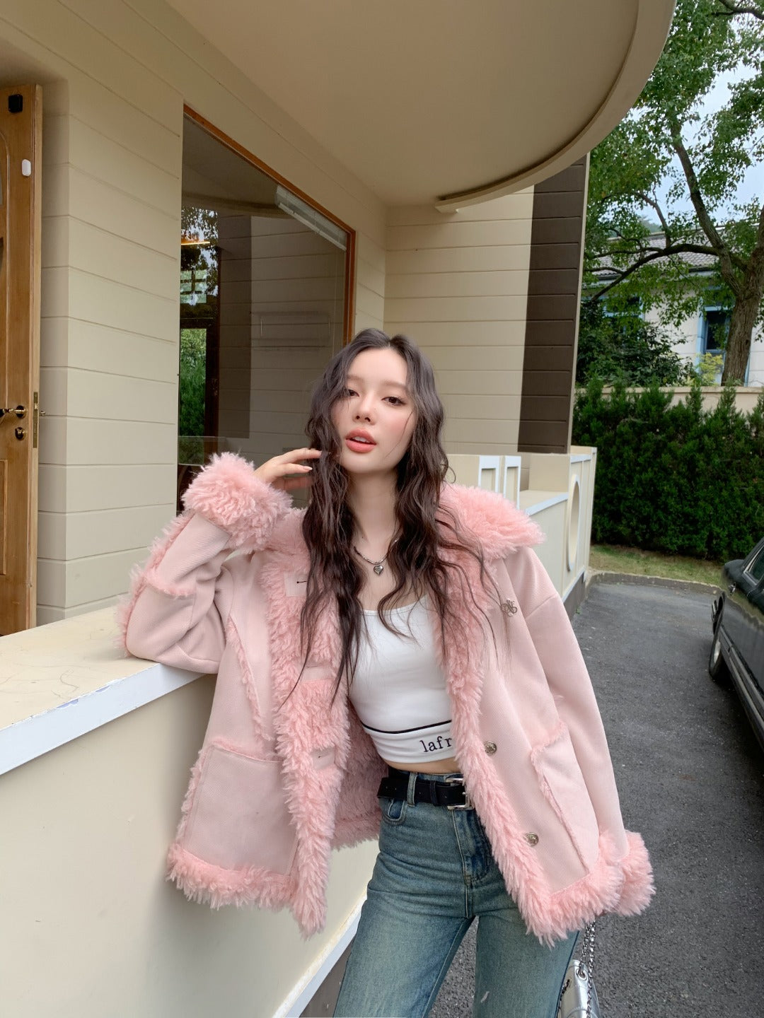 LAFREEDOM Casual Lamb Coat(2color)