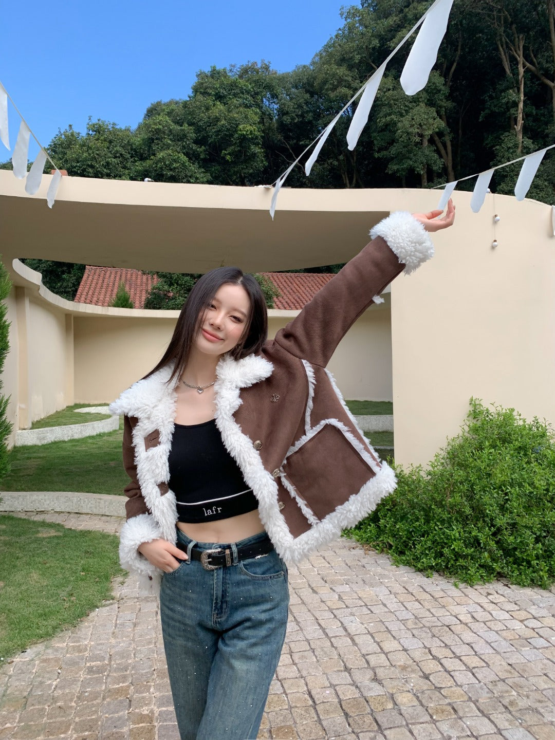 LAFREEDOM Casual Lamb Coat(2color)